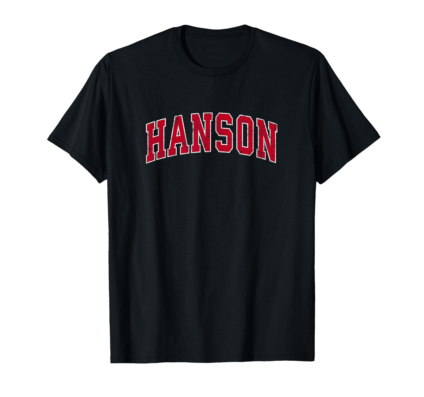 Hanson Massachusetts Ma Sports Red T-Shirt - Fun Novelty Design Men Women - T-Shirt, Sweatshirt, Hoodie