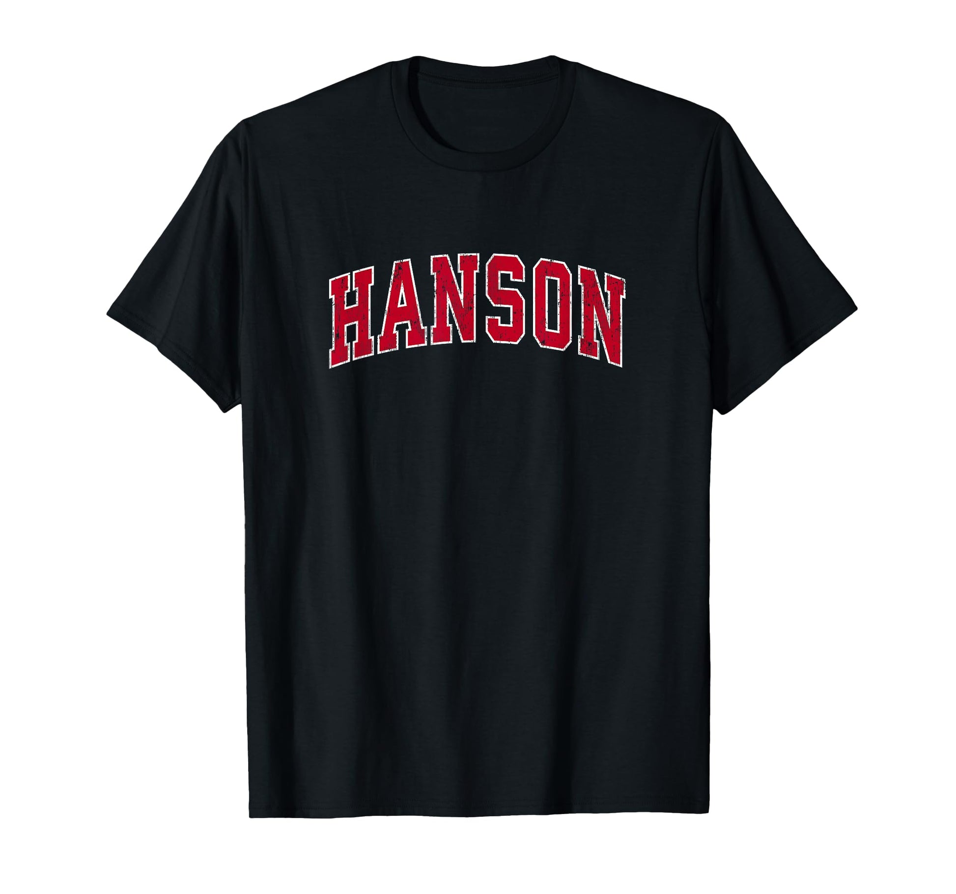 Hanson Massachusetts Ma Sports Red T-Shirt - Fun Novelty Design Men Women - T-Shirt, Sweatshirt, Hoodie