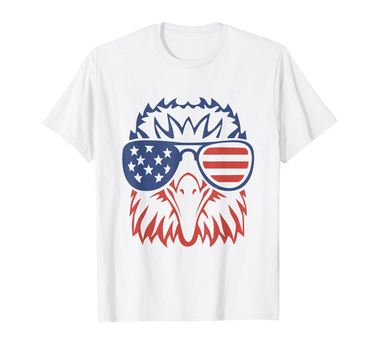 American Bald Eagle Usa Flag 4Th July T-Shirt - Custom Art Print Men Women - T-Shirt, Sweatshirt, Hoodie