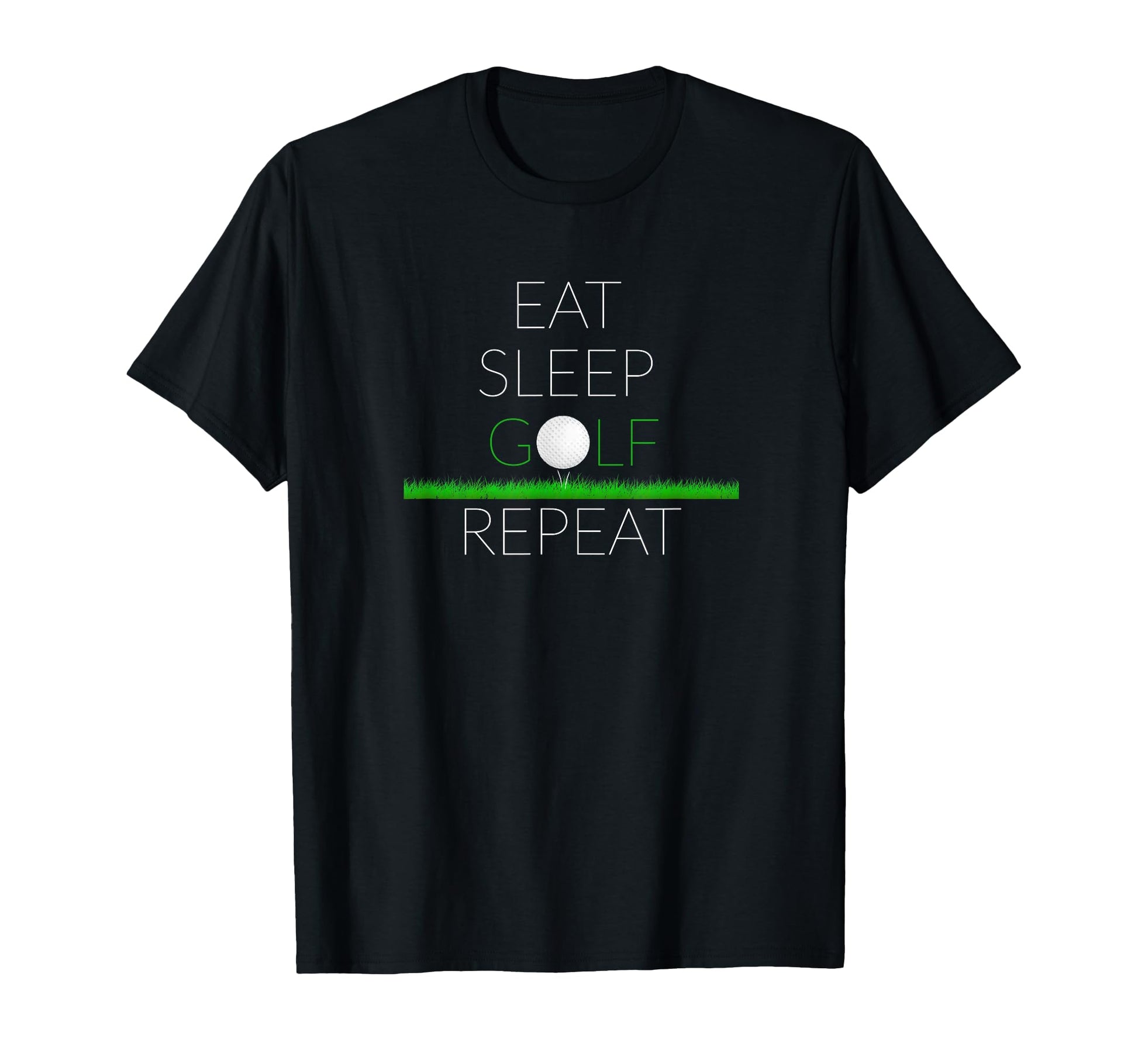 Eat Sleep Golf Repeat Golf T-Shirt - Minimalist Print for Adults - T-Shirt, Sweatshirt, Hoodie