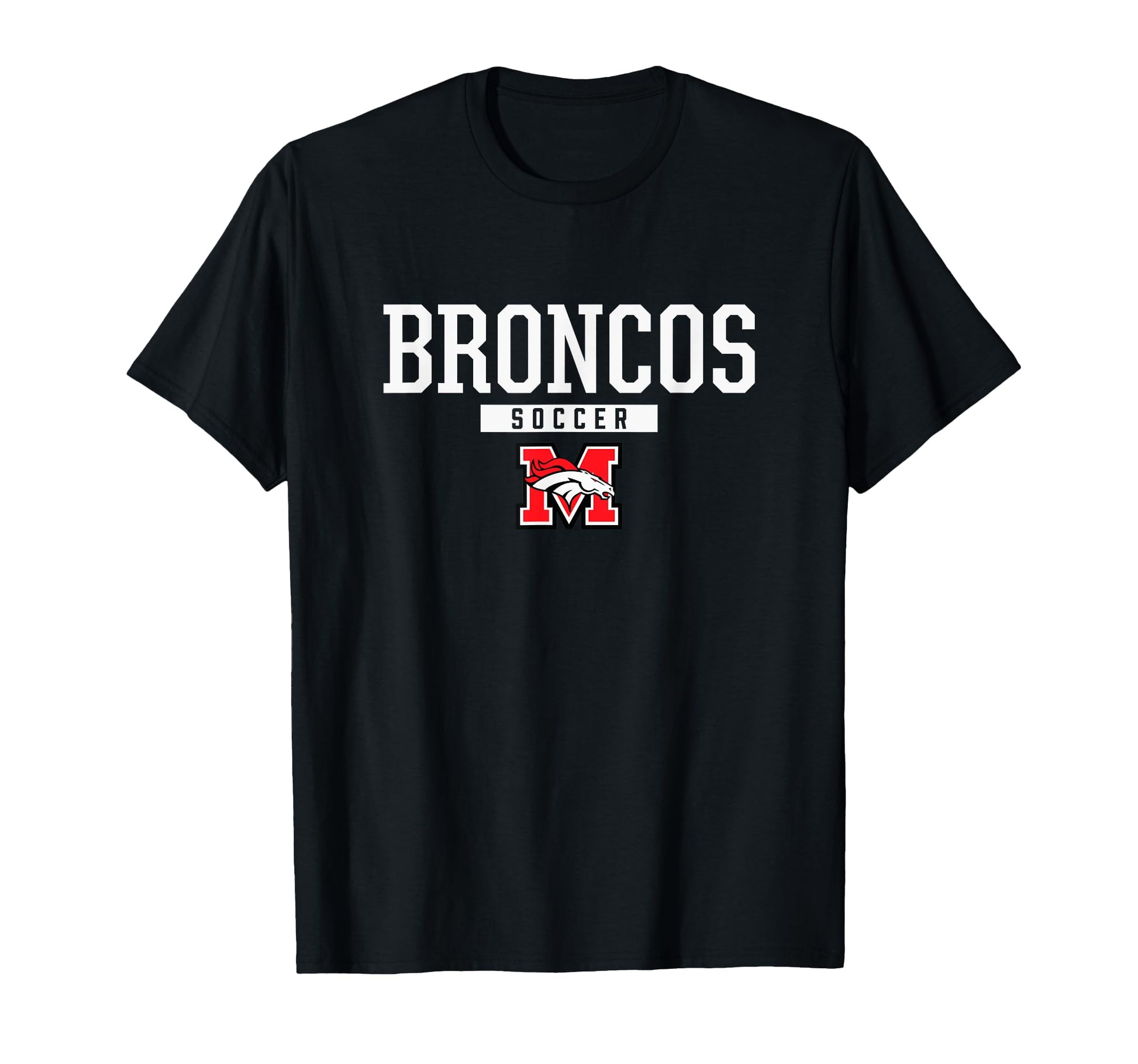 Mustang Broncos High School Gear T-Shirt - Trendy Graphic for Adults - T-Shirt, Sweatshirt, Hoodie
