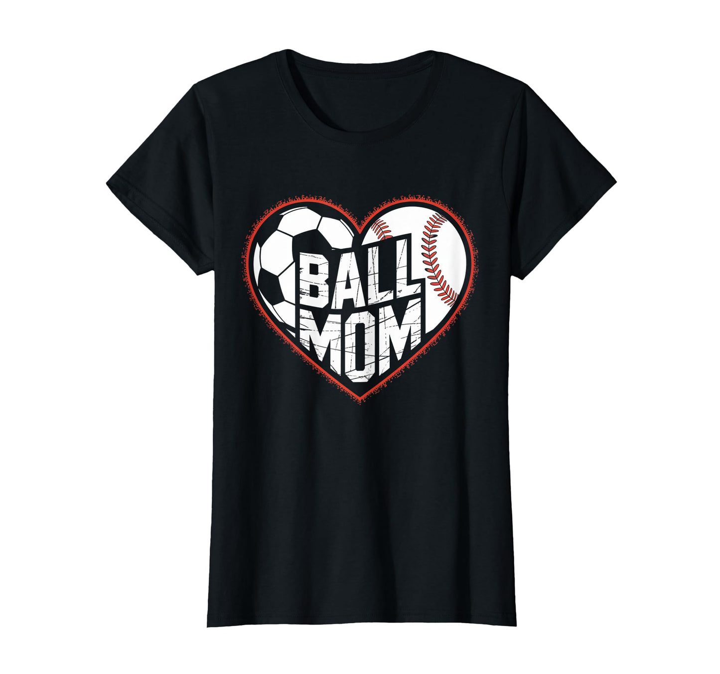 Mom Both Soccer Baseball Sports Mom T-Shirt - Custom Art Print Unisex - T-Shirt, Sweatshirt, Hoodie