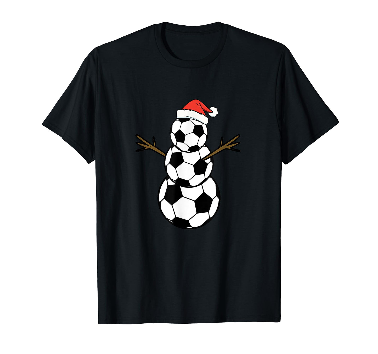 Soccer Ball Snowman T-Shirt - Streetwear Style Unisex - T-Shirt, Sweatshirt, Hoodie