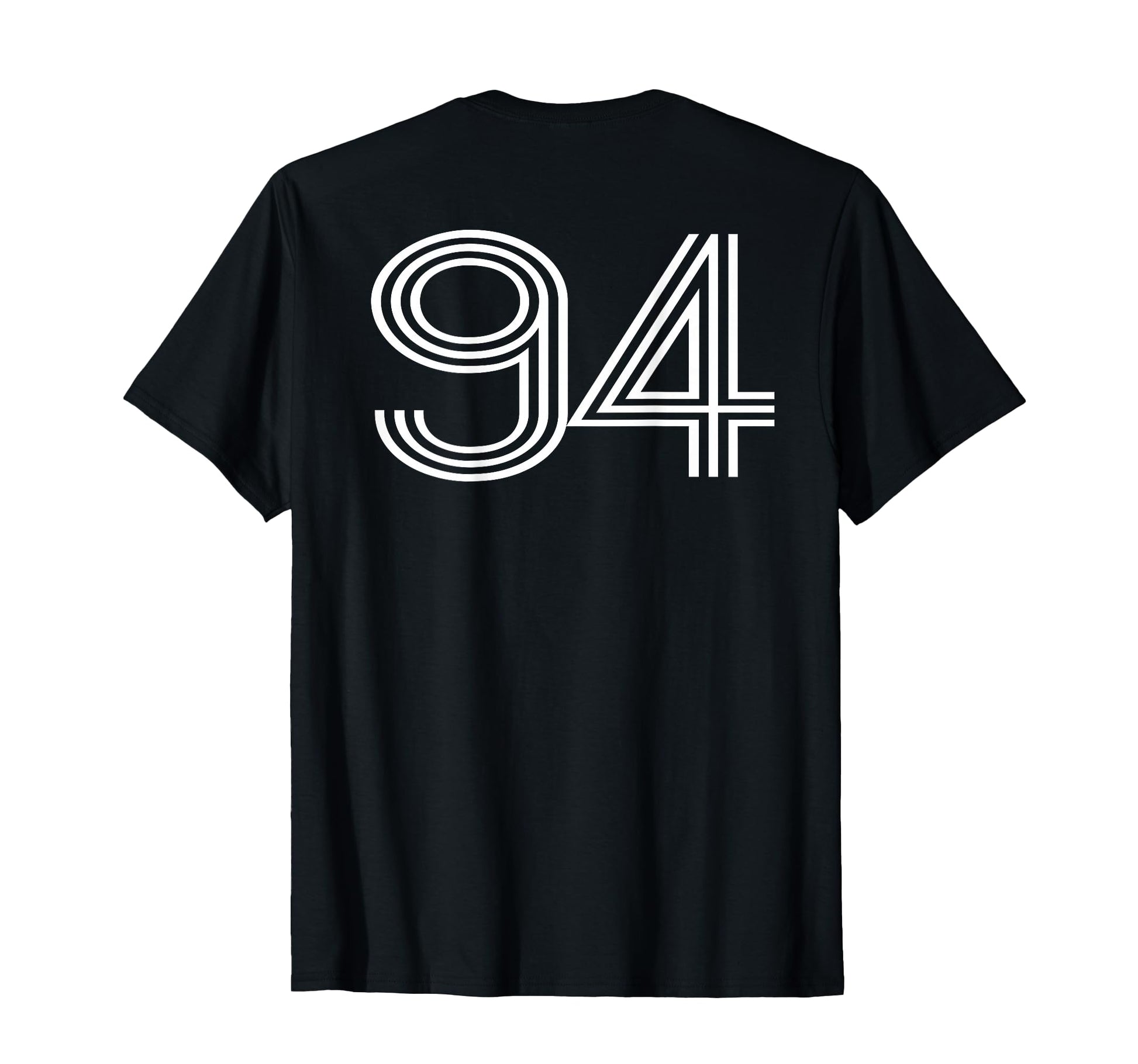 Number 94 Baseball Football Soccer Back T-Shirt - Novelty Apparel Unisex - T-Shirt, Sweatshirt, Hoodie