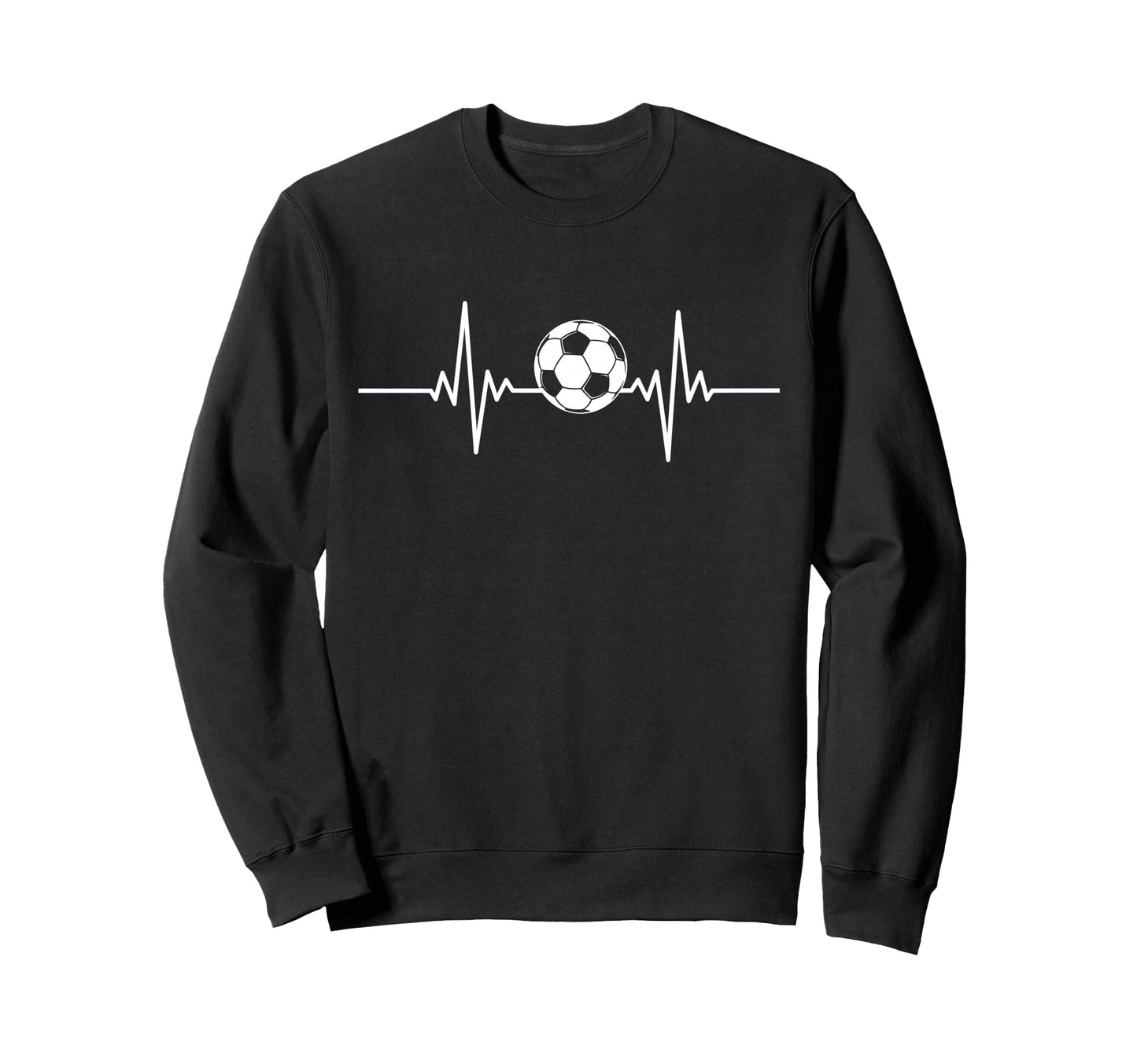 Soccer Heartbeat Soccer Ball Sweatshirt - Casual Everyday Wear Unisex - T-Shirt, Sweatshirt, Hoodie