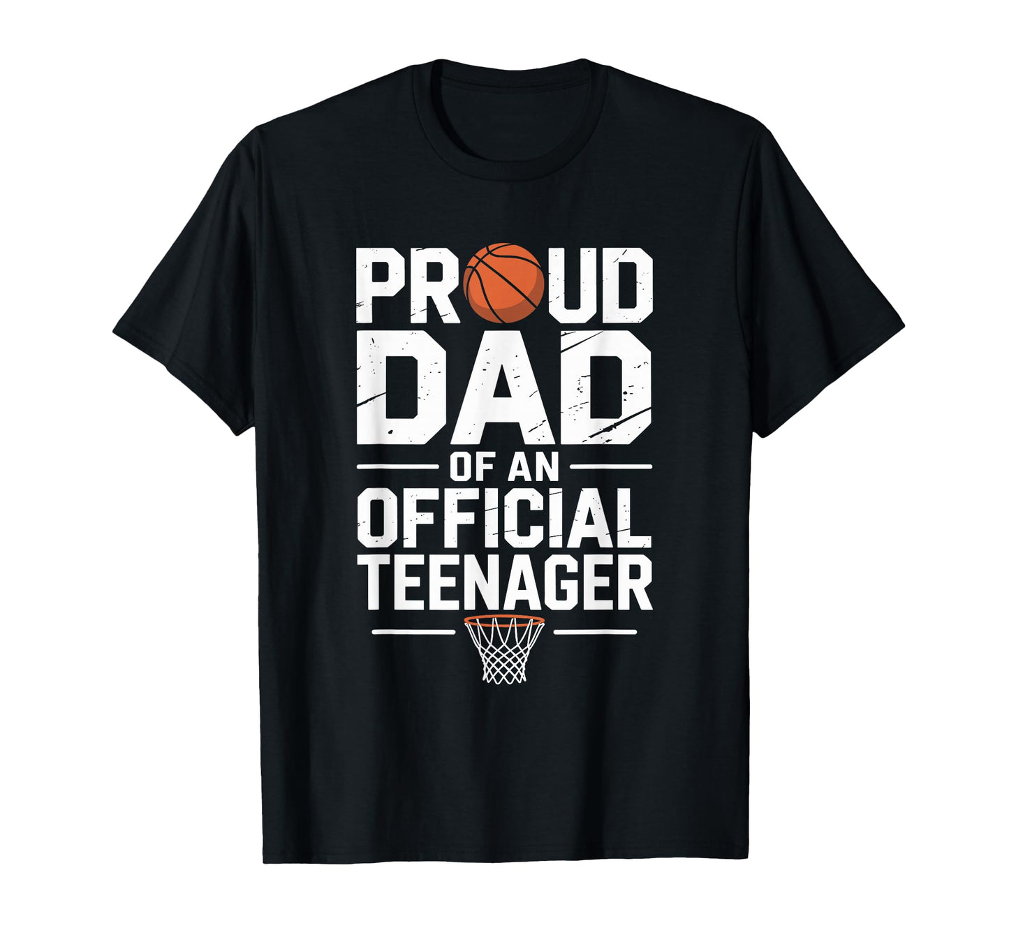 Proud Basketball Father Dad Teenager T-Shirt - Custom Art Print Men Women - T-Shirt, Sweatshirt, Hoodie