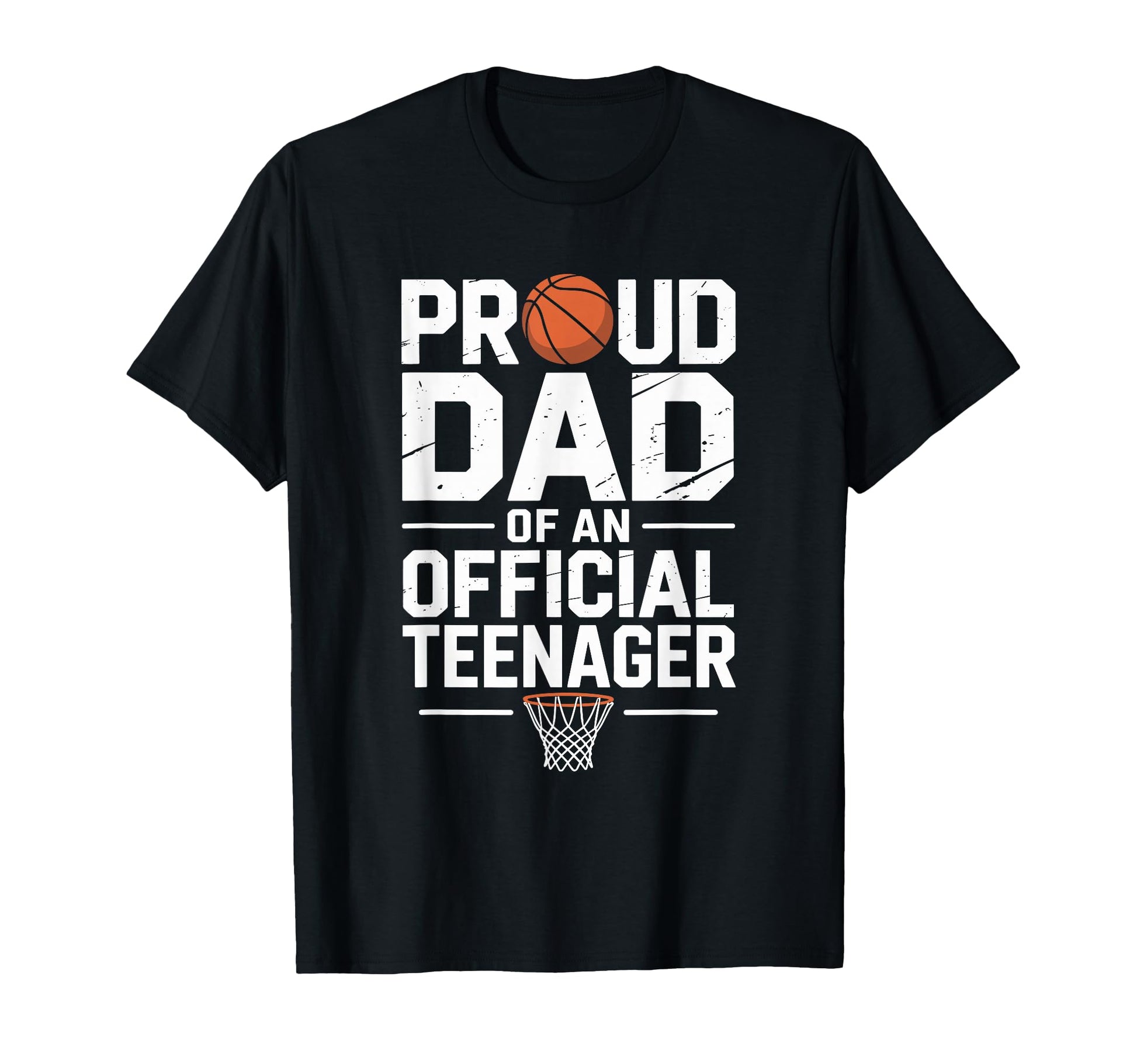 Proud Basketball Father Dad Teenager T-Shirt - Custom Art Print Men Women - T-Shirt, Sweatshirt, Hoodie