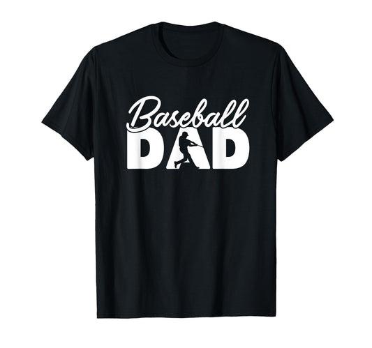 Baseball Funny Baseball Dad Father T-Shirt - Minimalist Print Men Women - T-Shirt, Sweatshirt, Hoodie