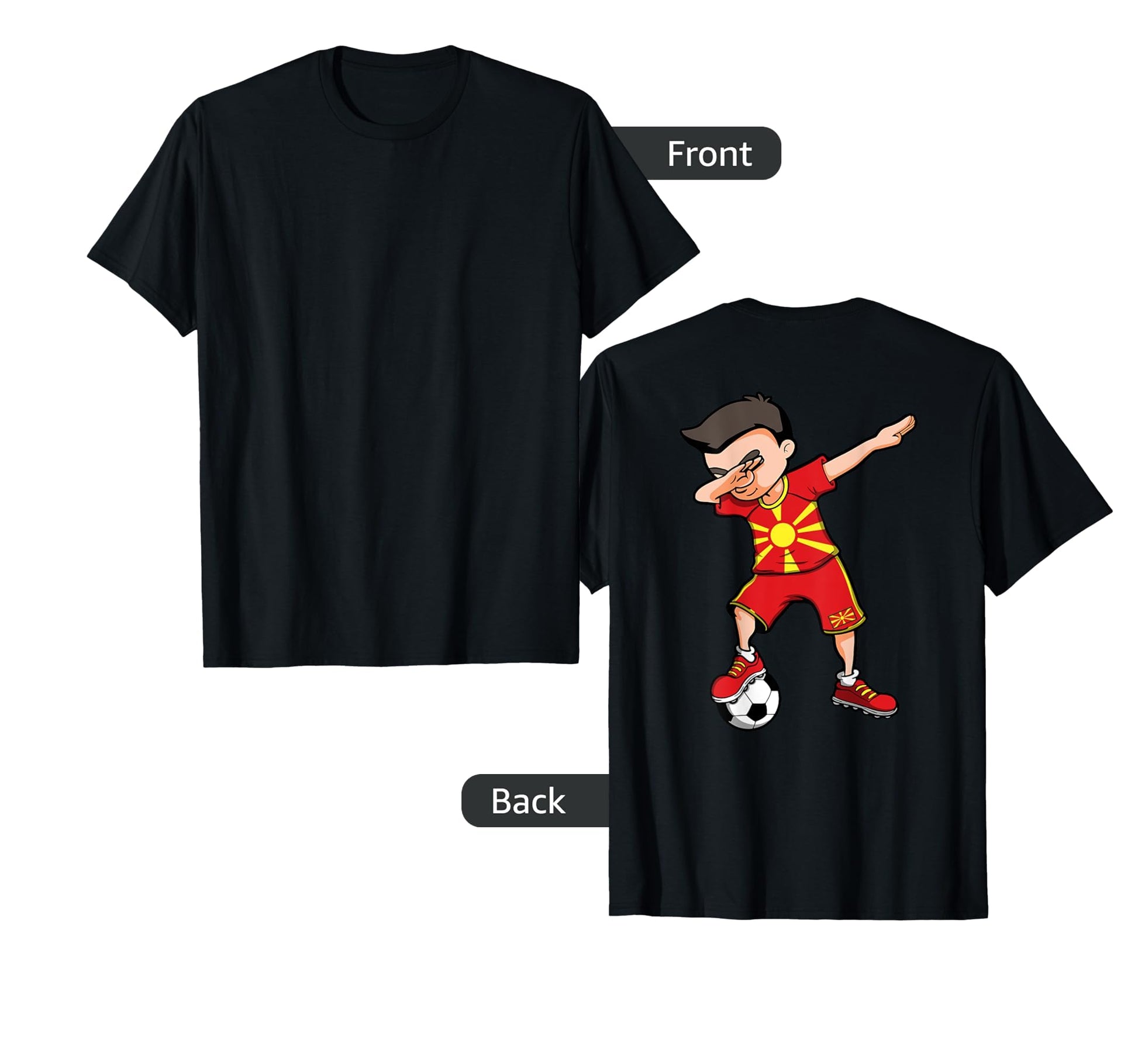 Dabbing Soccer Macedonia Jersey T-Shirt - Casual Everyday Wear Unisex - T-Shirt, Sweatshirt, Hoodie