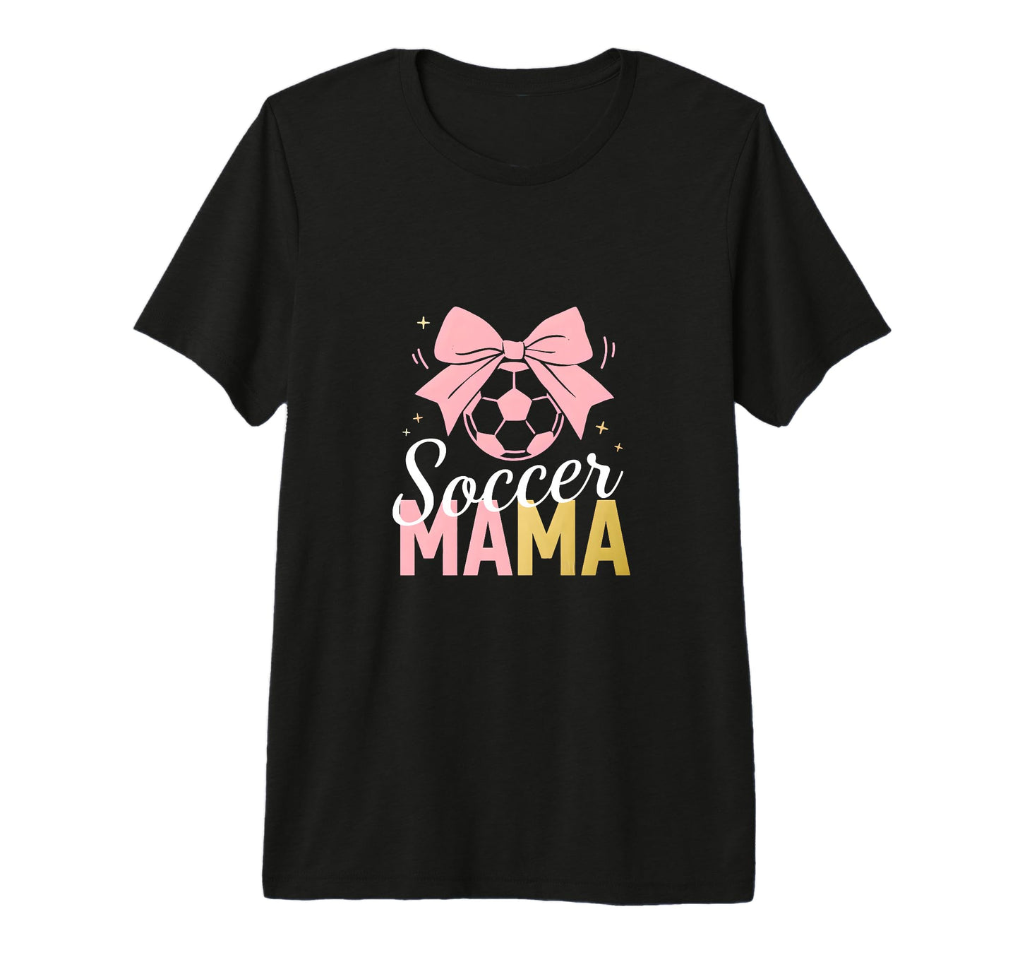 Soccer Mama Bow Soccer Mom Club Tri Blend T-Shirt - Unique Graphic Unisex - T-Shirt, Sweatshirt, Hoodie