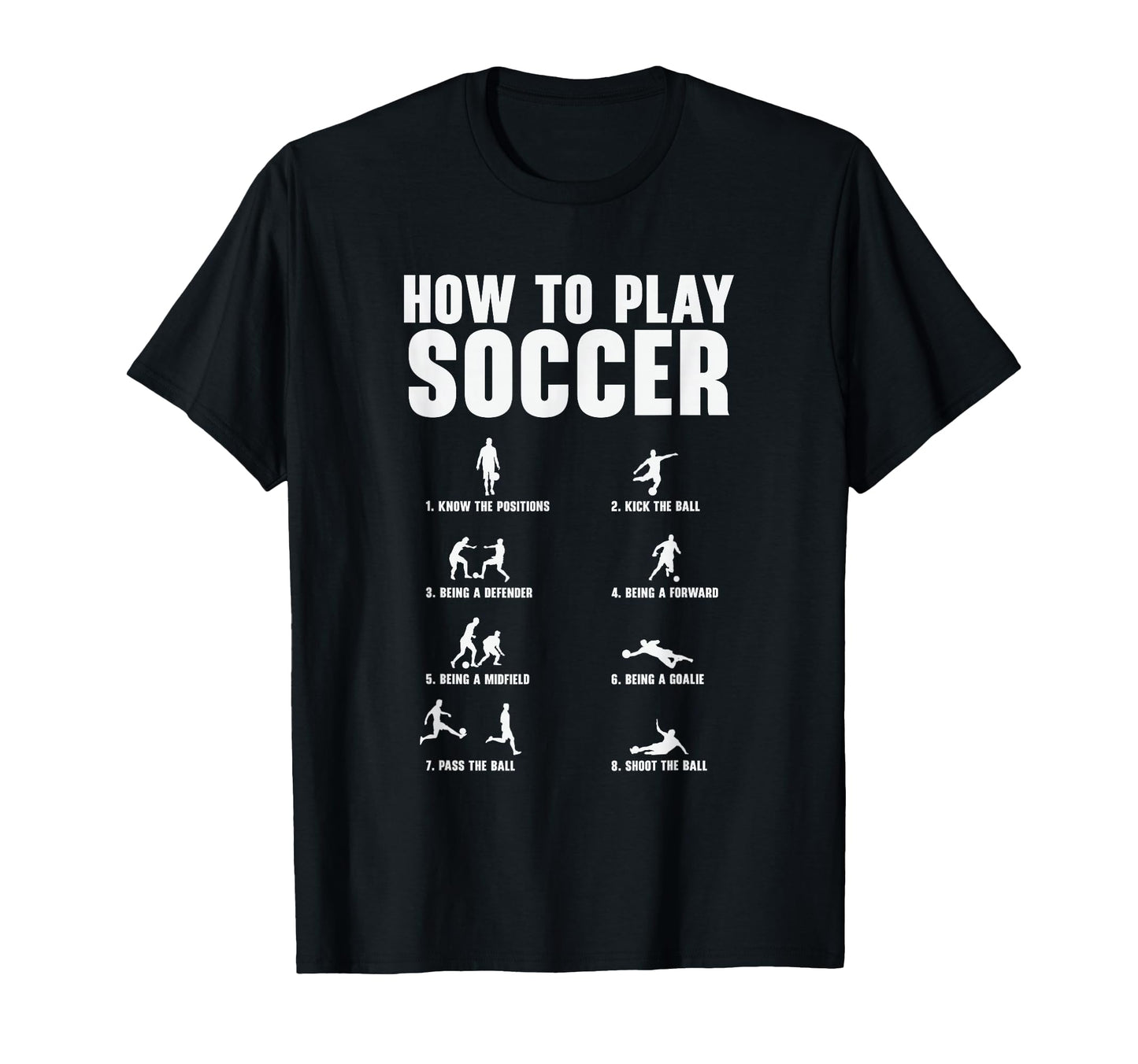 How To Play Soccer Football Player Ball T-Shirt - Custom Art Print Unisex - T-Shirt, Sweatshirt, Hoodie