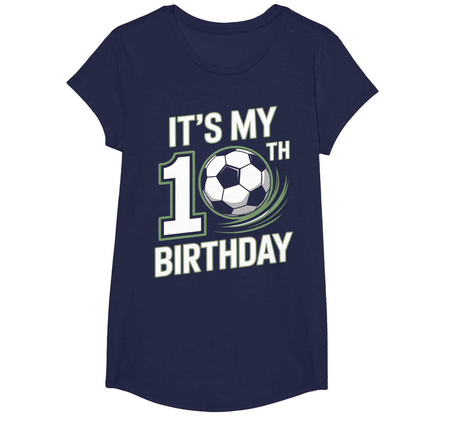 10Th Birthday Kicking Off Soccer Year T-Shirt - Streetwear Style for Adults - T-Shirt, Sweatshirt, Hoodie