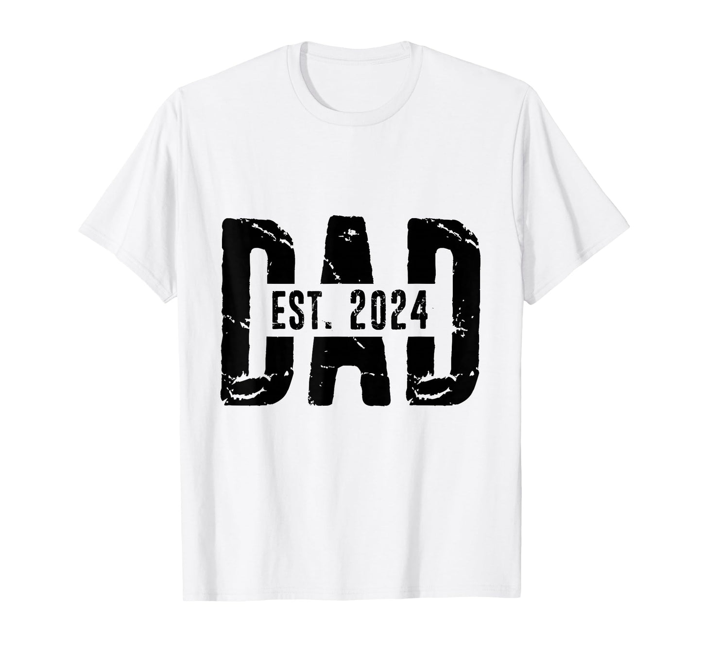 Dad Est 2024 Gift Dad Father To Be T-Shirt - Custom Art Print Men Women - T-Shirt, Sweatshirt, Hoodie
