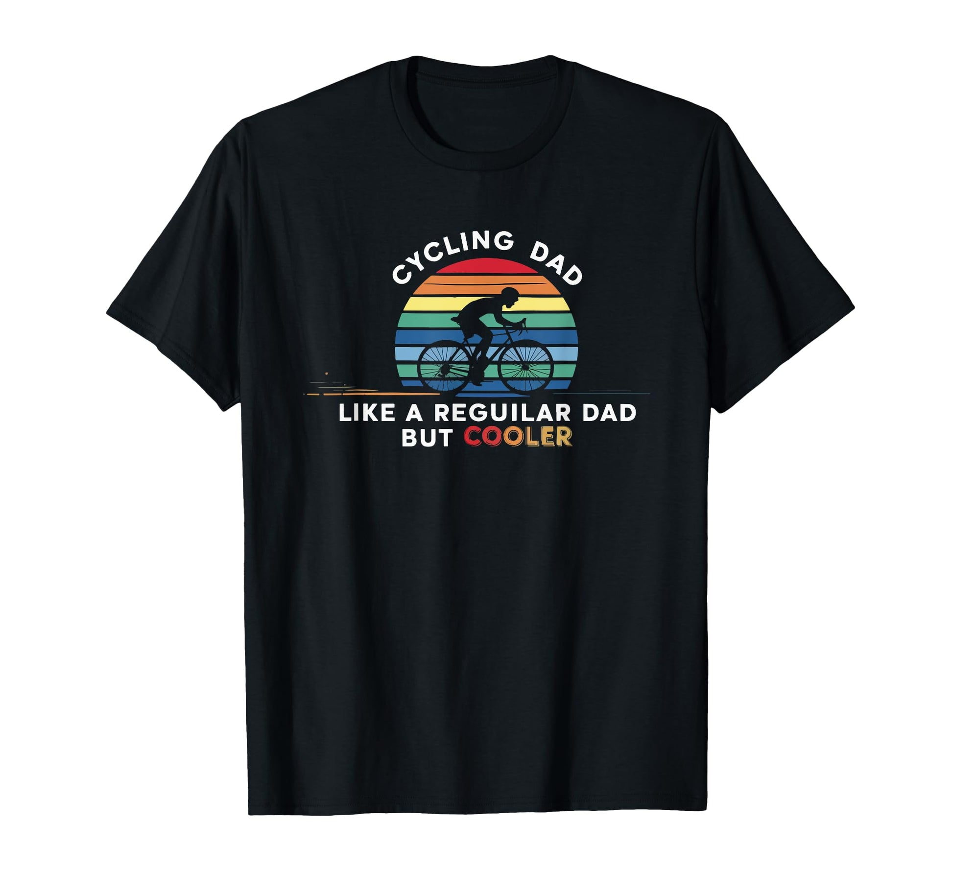 Cycling Dad Sunset Ride T-Shirt - Streetwear Style for Adults - T-Shirt, Sweatshirt, Hoodie