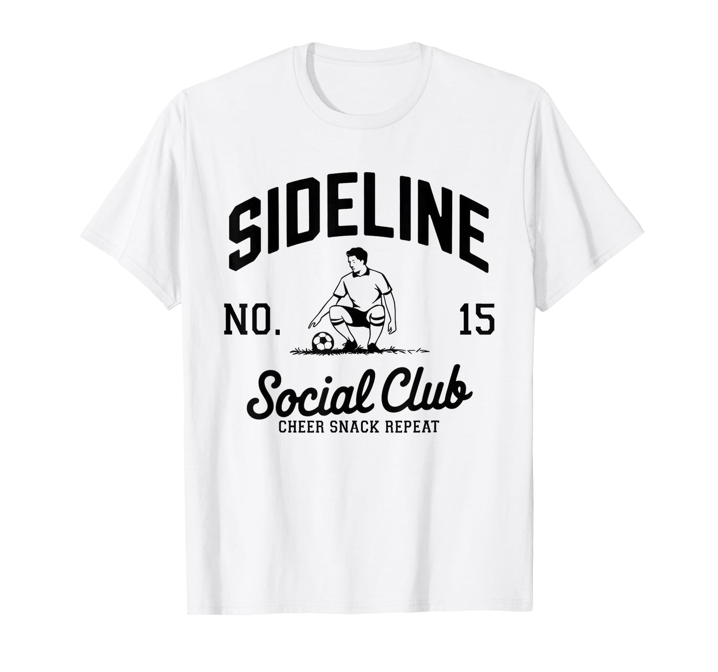 Sideline Social Club Soccer Mom Game T-Shirt - Custom Art Print for Adults - T-Shirt, Sweatshirt, Hoodie