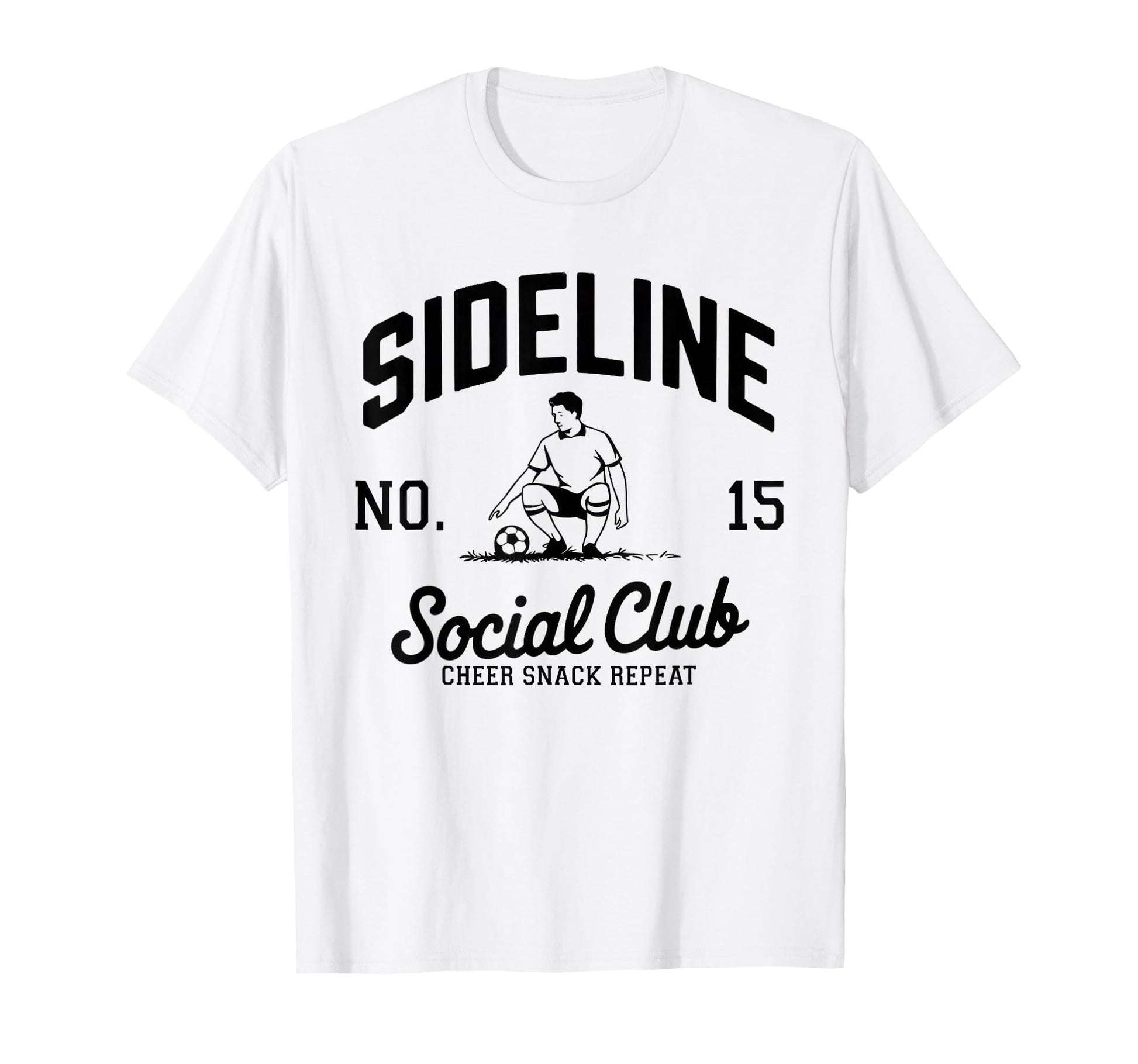 Sideline Social Club Soccer Mom Game T-Shirt - Custom Art Print for Adults - T-Shirt, Sweatshirt, Hoodie