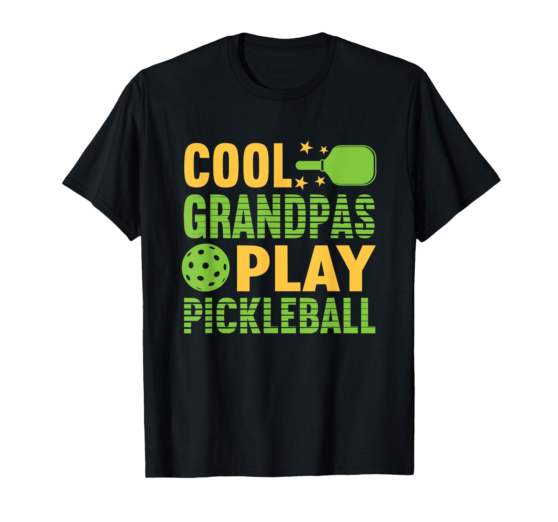 Pickle Ball Grandpas Play T-Shirt - Casual Everyday Wear Men Women - T-Shirt, Sweatshirt, Hoodie