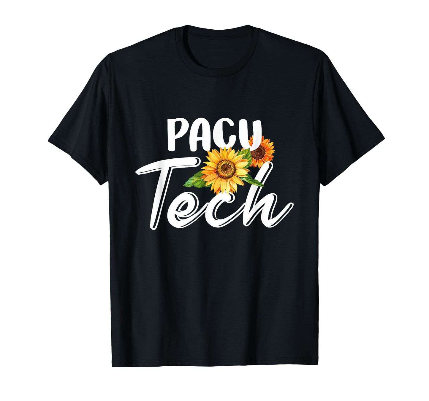 Pacu Tech Sunflower T-Shirt - Custom Art Print Unisex - T-Shirt, Sweatshirt, Hoodie