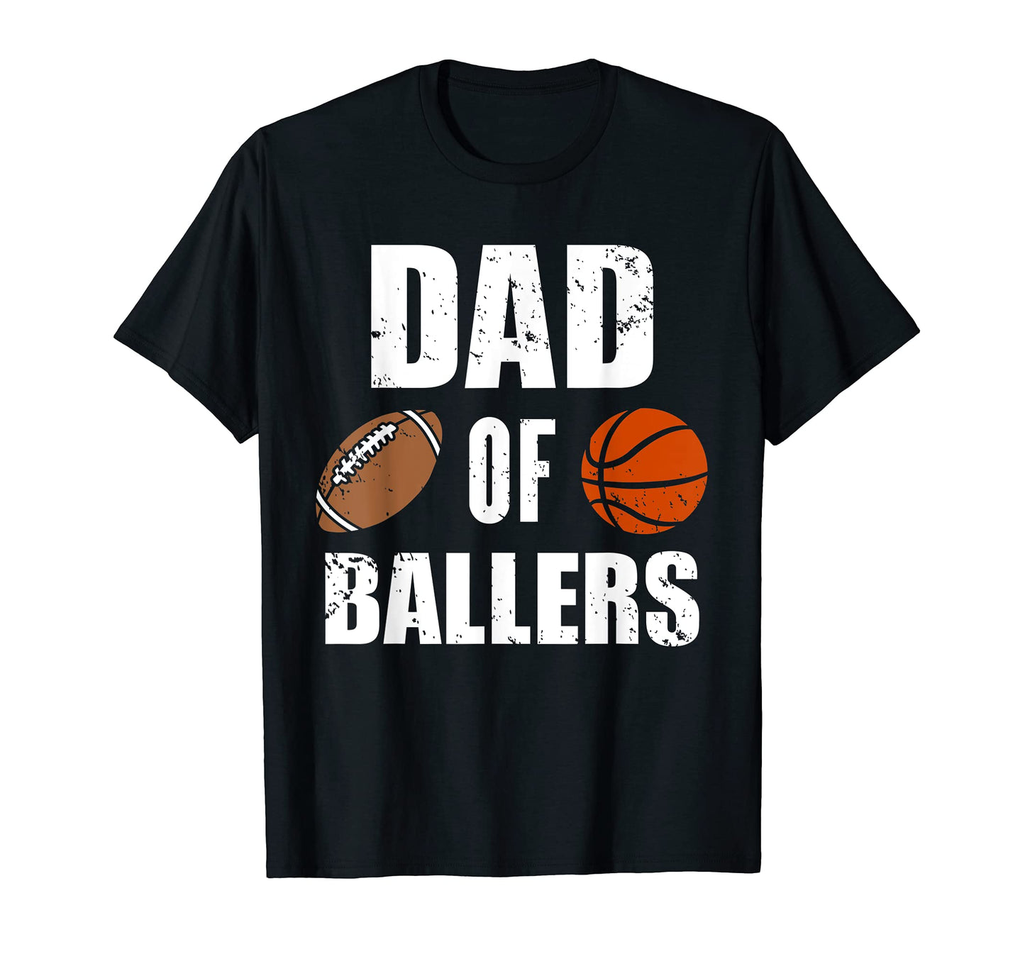 Mens Dad Ballers Funny Football T-Shirt - Aesthetic Graphic for Adults - T-Shirt, Sweatshirt, Hoodie