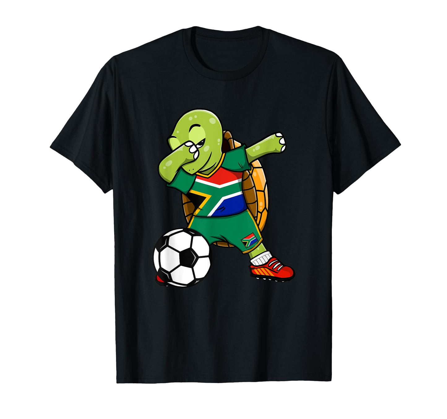 Dabbing Turtle South Africa Soccer Fans T-Shirt - Graphic Print Men Women - T-Shirt, Sweatshirt, Hoodie