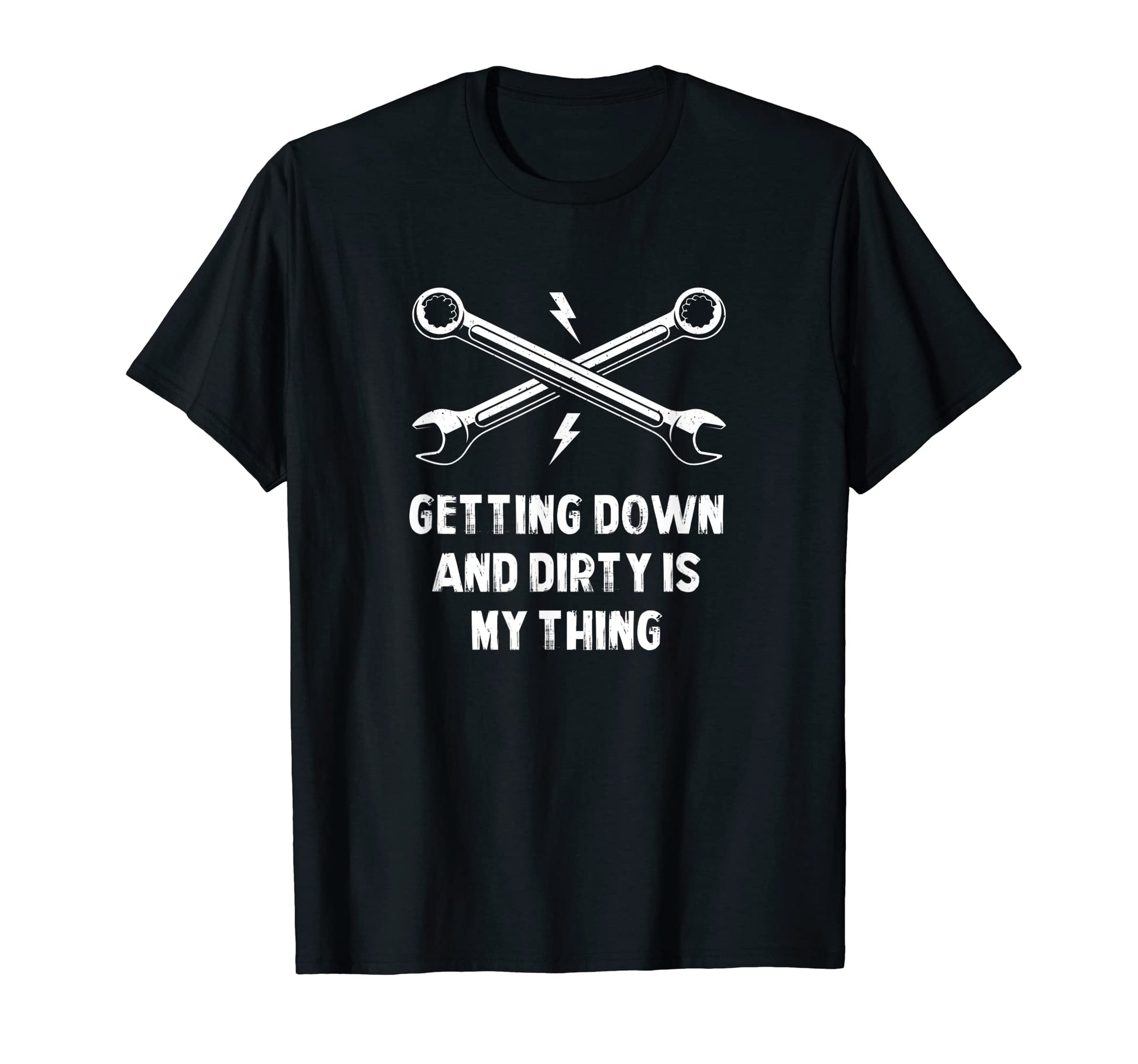 Getting Down And Dirty Dad Jokes T-Shirt - Minimalist Print Men Women - T-Shirt, Sweatshirt, Hoodie