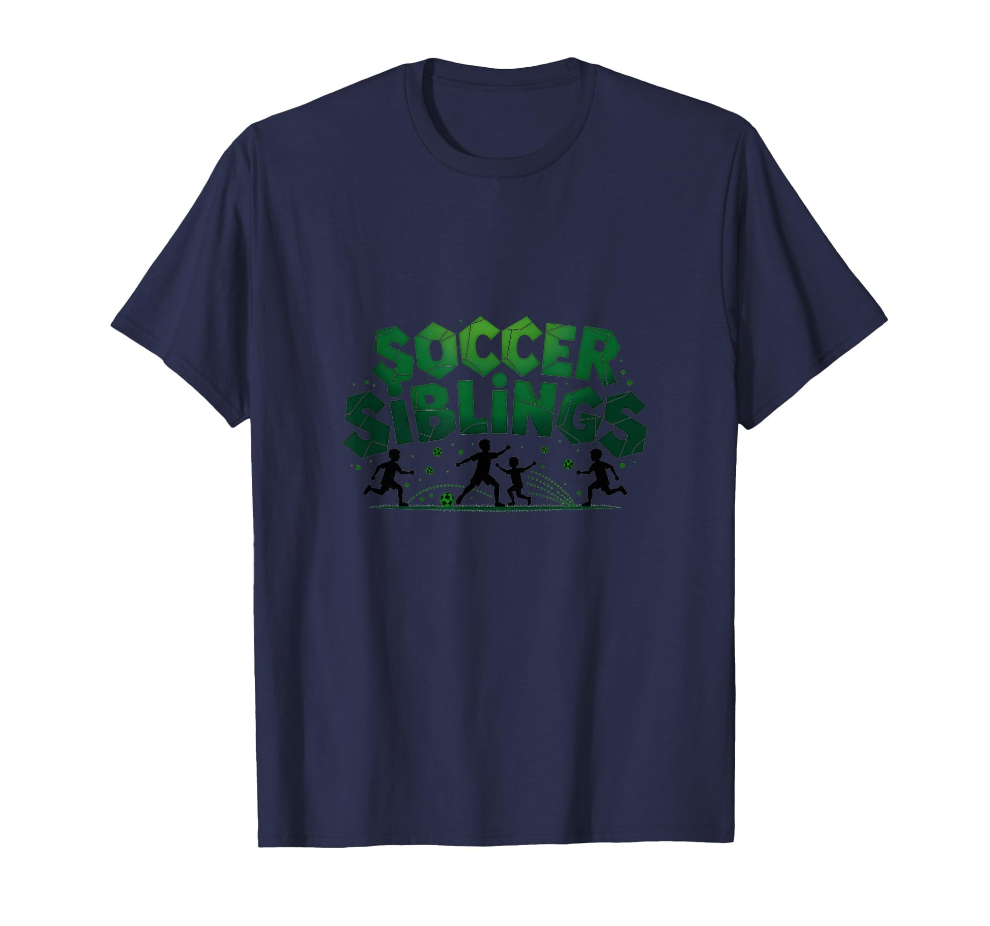 Soccer Siblings Family Teamwork Soccer T-Shirt - Aesthetic Graphic Unisex - T-Shirt, Sweatshirt, Hoodie