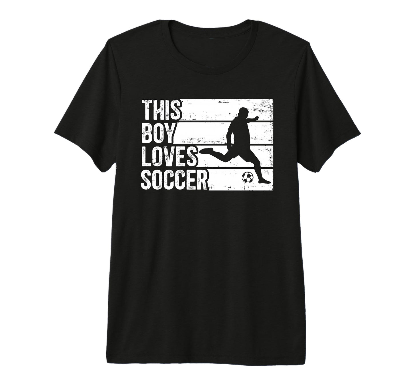 Funny Loves Soccer Sport Tri Blend T-Shirt - Custom Art Print for Adults - T-Shirt, Sweatshirt, Hoodie