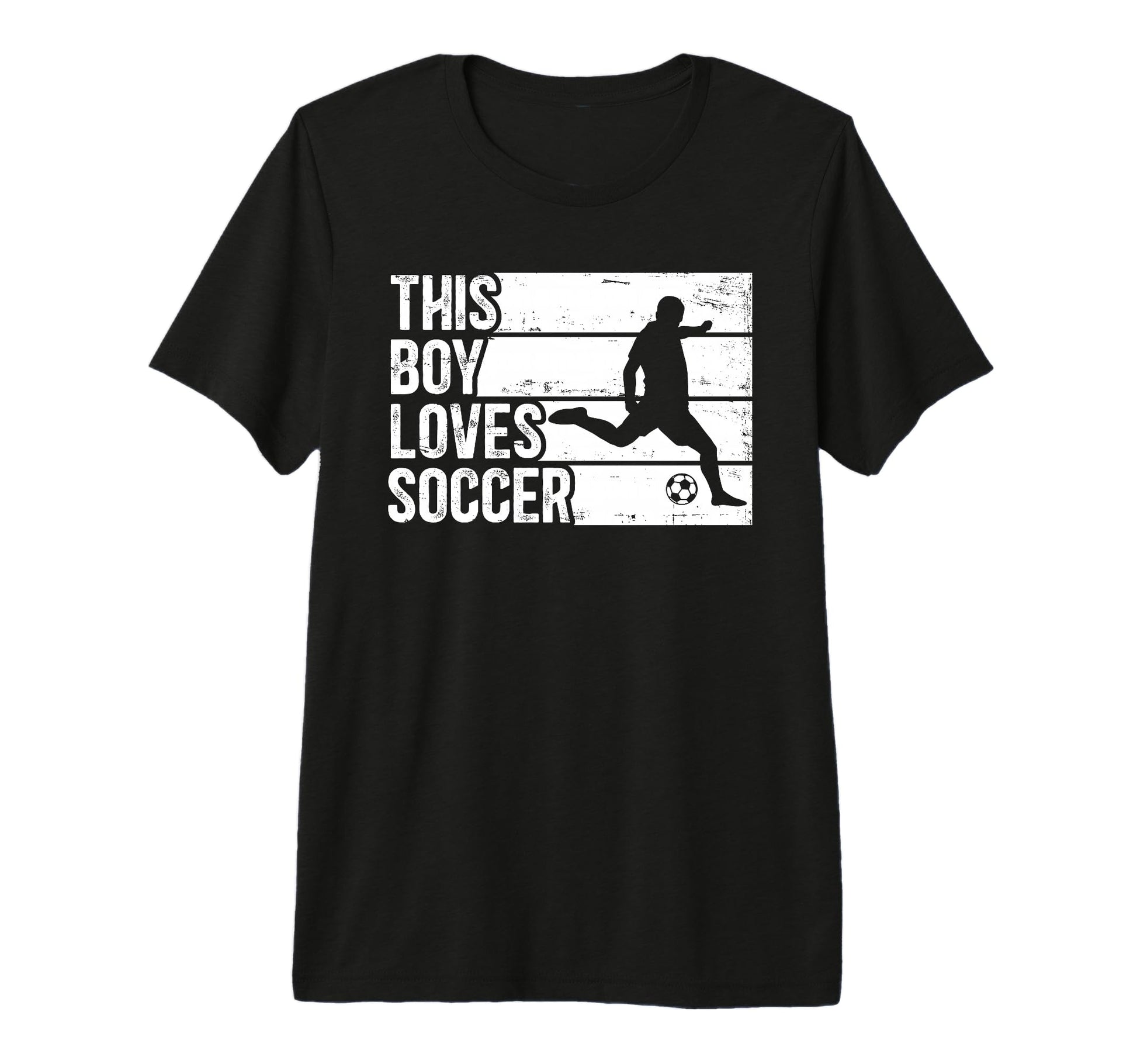 Funny Loves Soccer Sport Tri Blend T-Shirt - Custom Art Print for Adults - T-Shirt, Sweatshirt, Hoodie