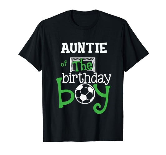 Auntie Birthday Soccer Player T-Shirt - Custom Art Print for Adults - T-Shirt, Sweatshirt, Hoodie