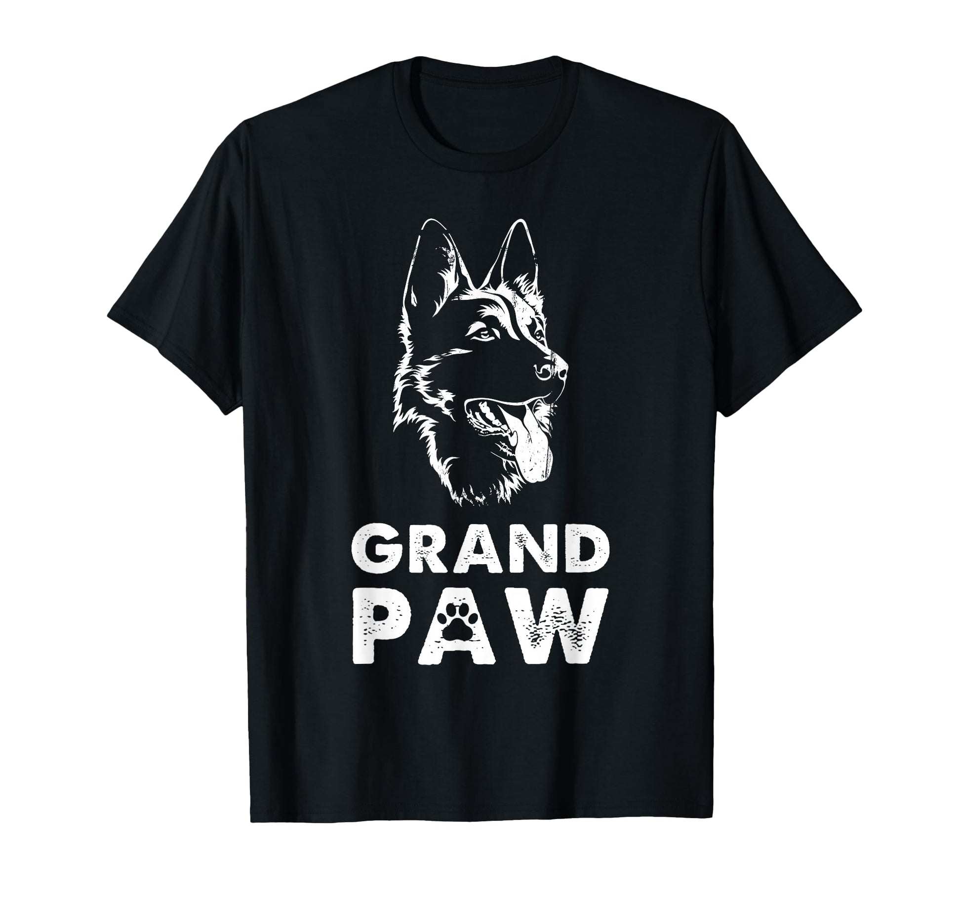 Grandpaw German Shepherd Grandpa T-Shirt - Casual Everyday Wear Men Women - T-Shirt, Sweatshirt, Hoodie