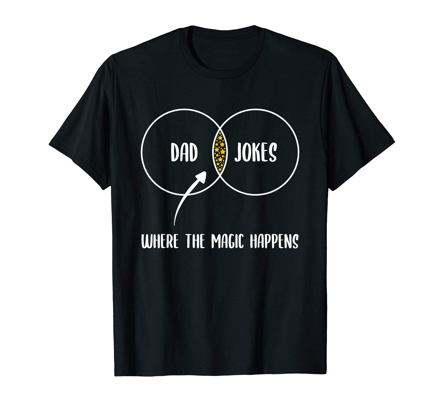 Dad Jokes Where Magic Happens T-Shirt - Custom Art Print Unisex - T-Shirt, Sweatshirt, Hoodie