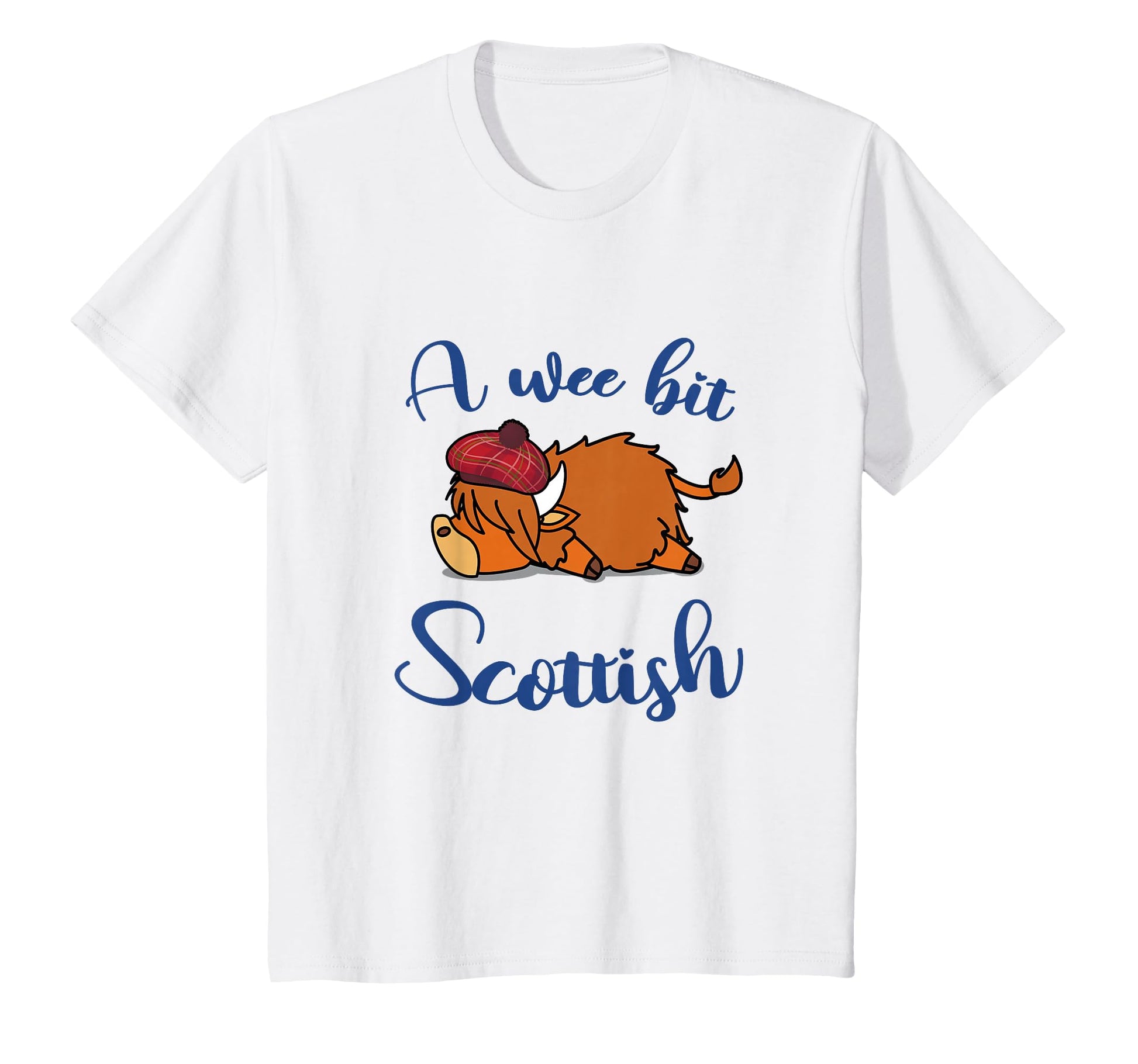 Wee Bit Scottish Cow Scottish Shower T-Shirt - Minimalist Print Men Women - T-Shirt, Sweatshirt, Hoodie