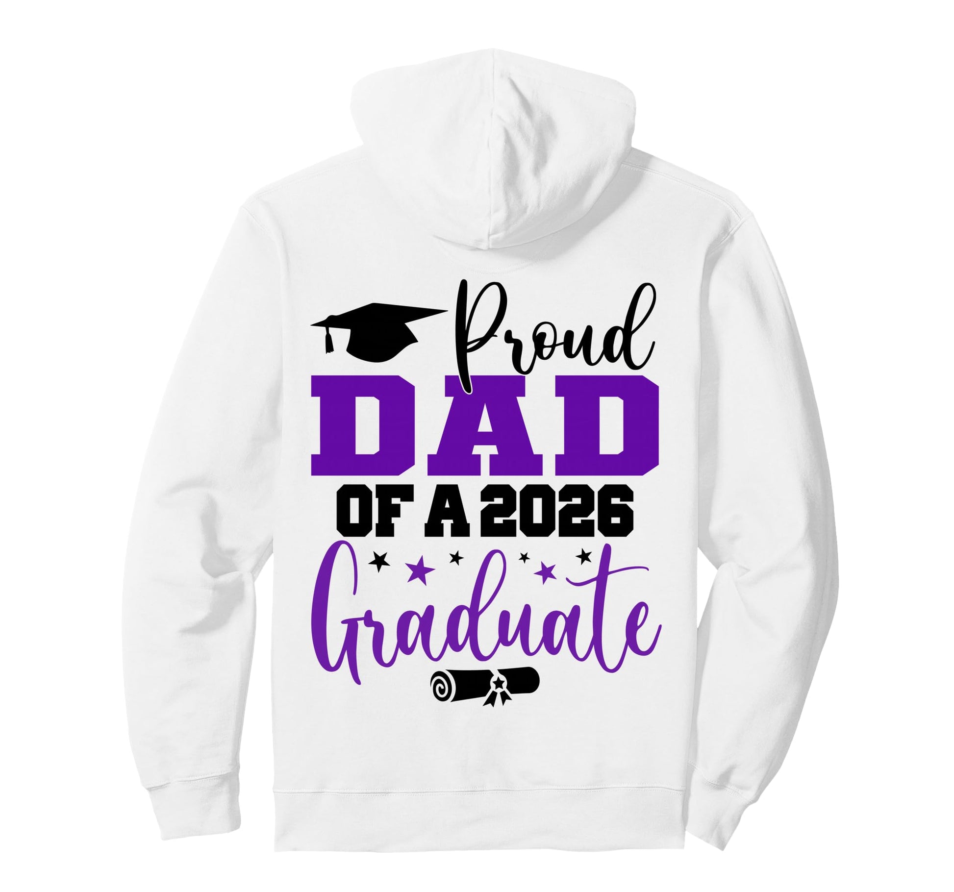 Dad Senior 2026 Proud Dad Class 2026 Hoodie - Streetwear Style for Adults - T-Shirt, Sweatshirt, Hoodie