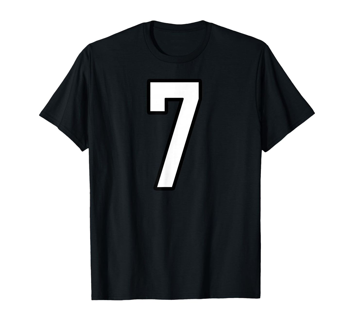 White And Black Sports Number 7 Jersey T-Shirt - Streetwear Style Unisex - T-Shirt, Sweatshirt, Hoodie