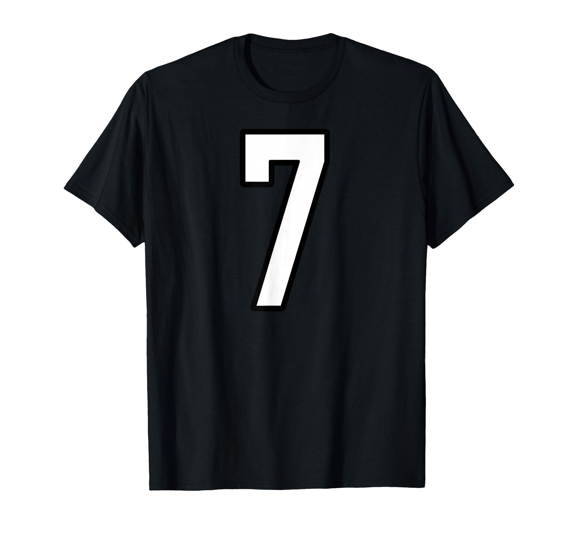 White And Black Sports Number 7 Jersey T-Shirt - Streetwear Style Unisex - T-Shirt, Sweatshirt, Hoodie