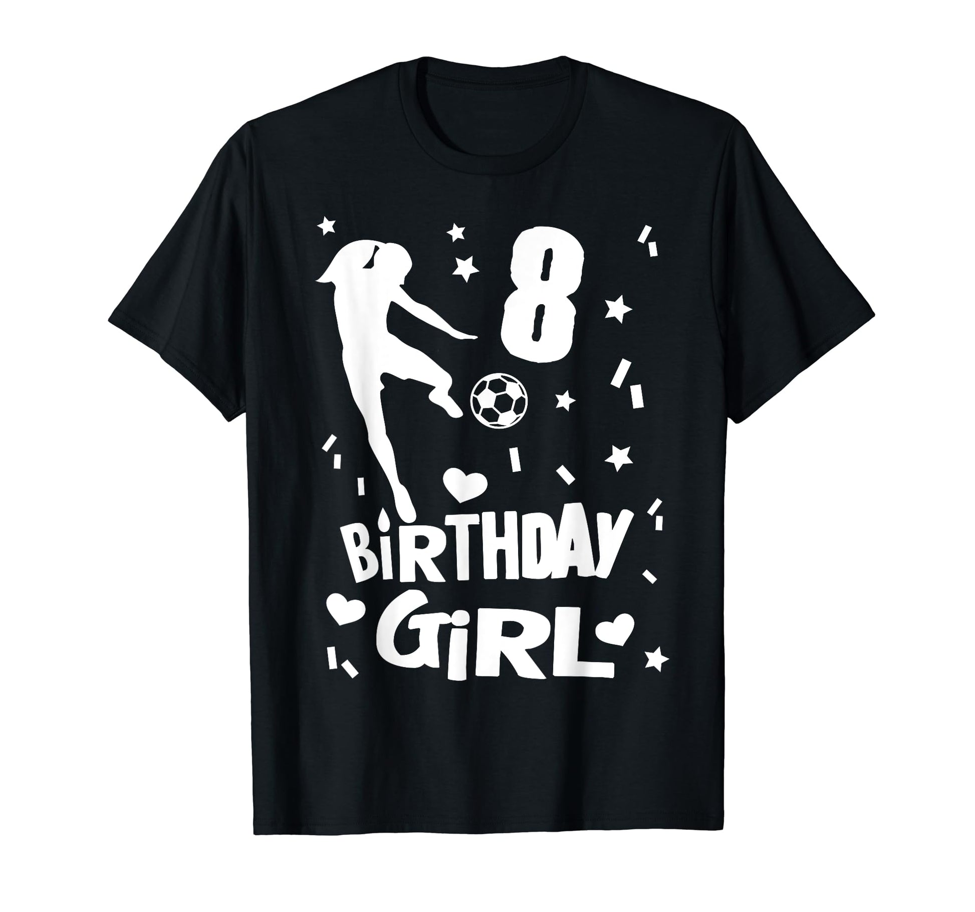 8Th Birthday Soccer Party Gift 8 T-Shirt - Fun Novelty Design Men Women - T-Shirt, Sweatshirt, Hoodie