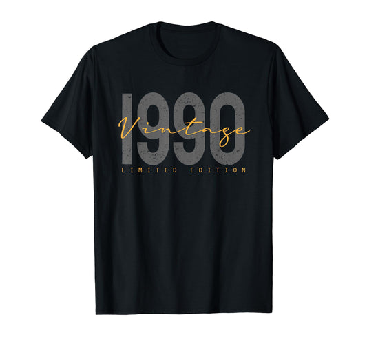 35 Years Old 1990 35Th Birthday T-Shirt - Aesthetic Graphic Men Women - T-Shirt, Sweatshirt, Hoodie