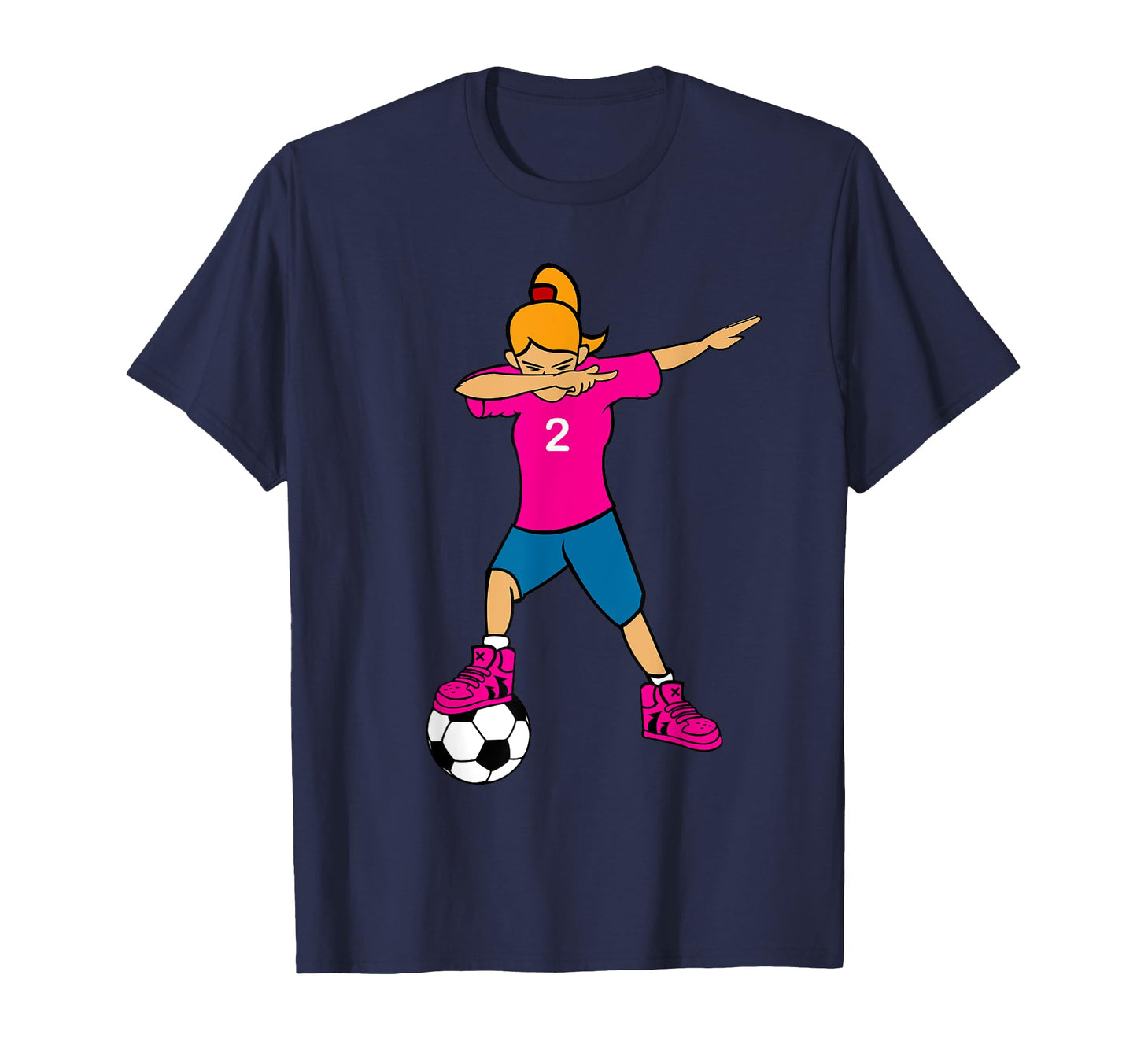 Dabbing Soccer Football Player T-Shirt - Fun Novelty Design Unisex - T-Shirt, Sweatshirt, Hoodie