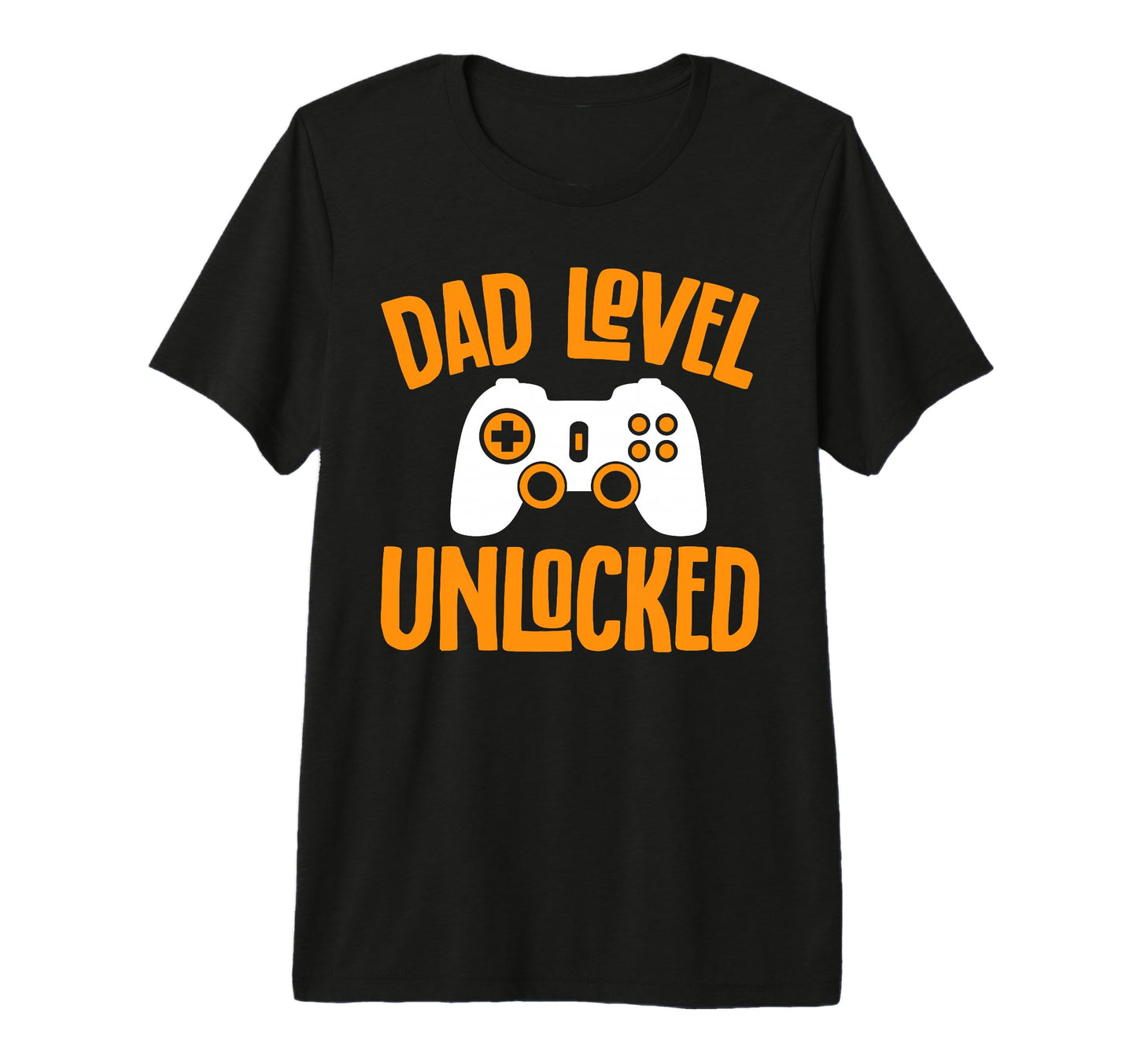 Mens Funny Fathers Day Dad Level T-Shirt - Custom Art Print Unisex - T-Shirt, Sweatshirt, Hoodie