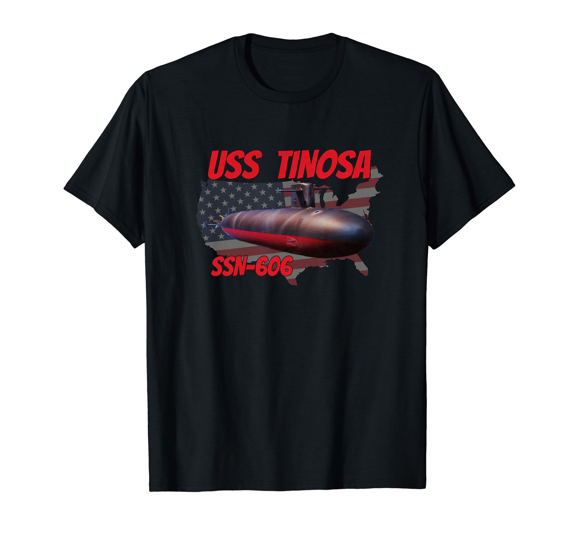Uss Tinosa Ssn 606 Submarine Veterans T-Shirt - Novelty Apparel Men Women - T-Shirt, Sweatshirt, Hoodie