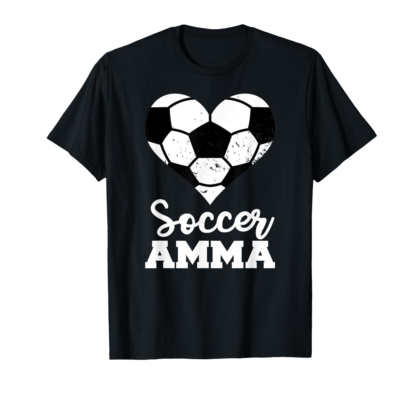 Soccer Amma Funny Soccer Heart Grandma T-Shirt - Aesthetic Graphic Unisex - T-Shirt, Sweatshirt, Hoodie