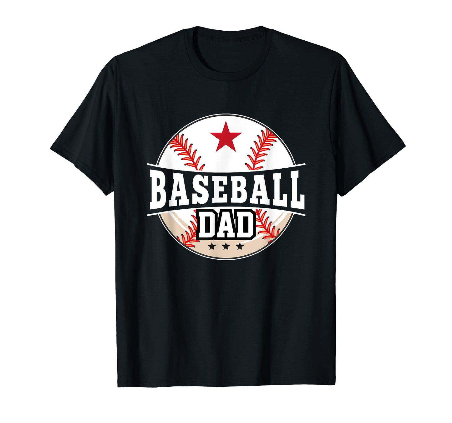 Mens Baseball Dad Dad Fathers Day T-Shirt - Graphic Print Men Women - T-Shirt, Sweatshirt, Hoodie