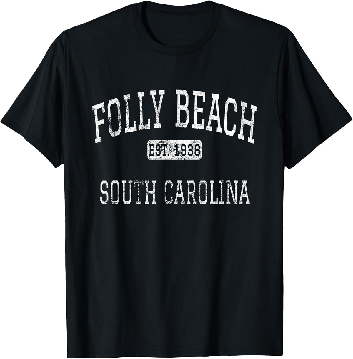Folly Beach South Carolina Vintage - Adult & Kids T-Shirts, Sweatshirts & Hoodies apparel design preview 1