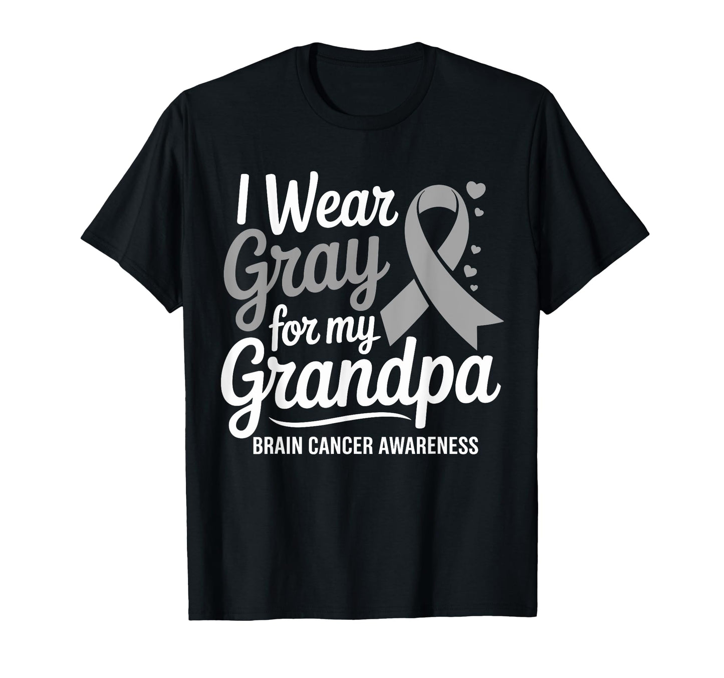 I Wear Gray My Grandpa Brain T-Shirt - Casual Everyday Wear for Adults - T-Shirt, Sweatshirt, Hoodie