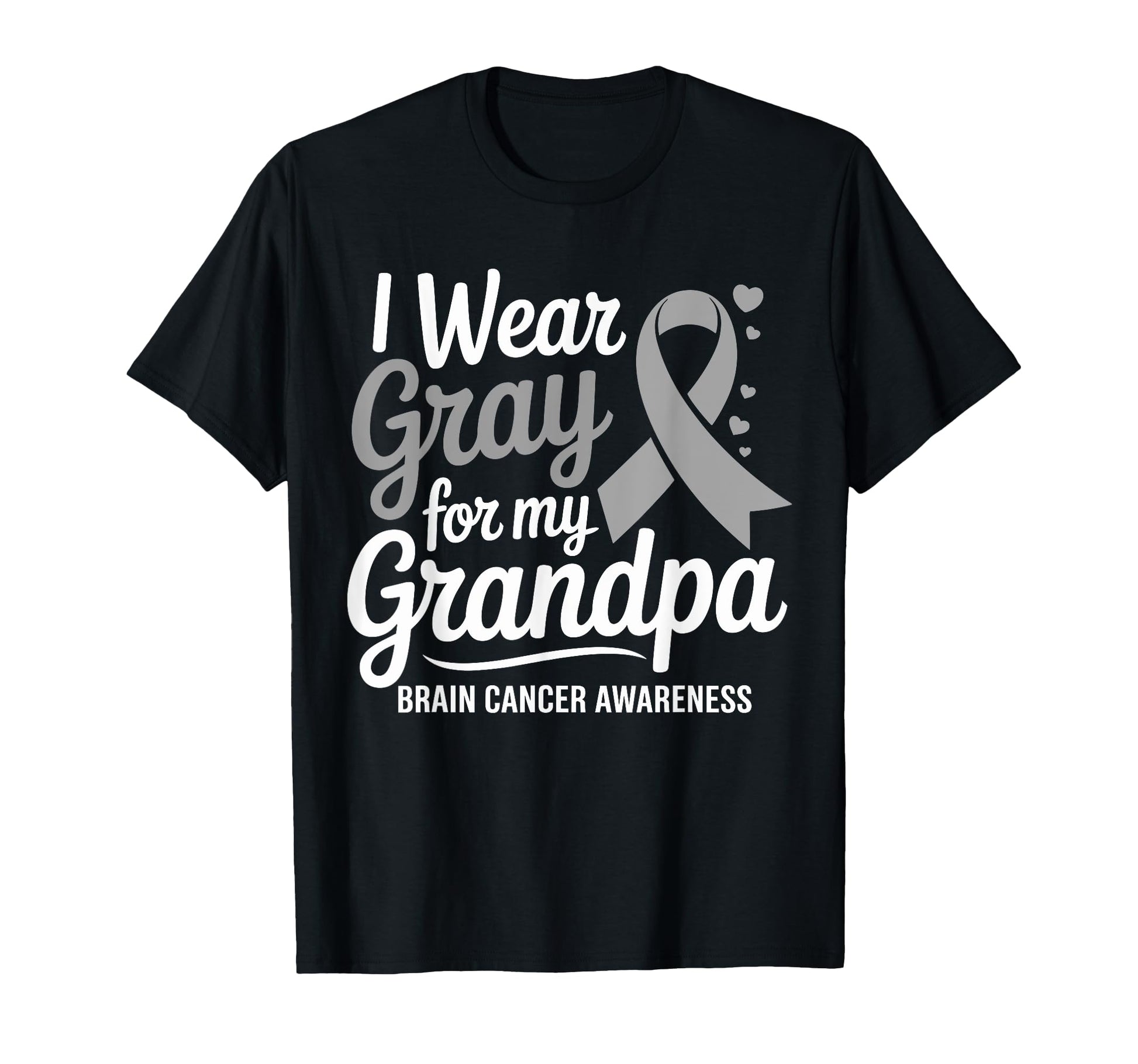 I Wear Gray My Grandpa Brain T-Shirt - Casual Everyday Wear for Adults - T-Shirt, Sweatshirt, Hoodie