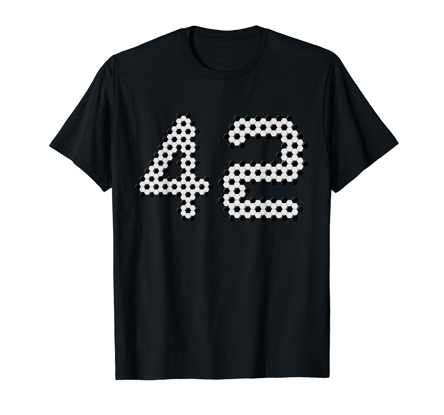 Fun 42Nd Birthday Soccer Themed 42 Year T-Shirt - Minimalist Print Unisex - T-Shirt, Sweatshirt, Hoodie