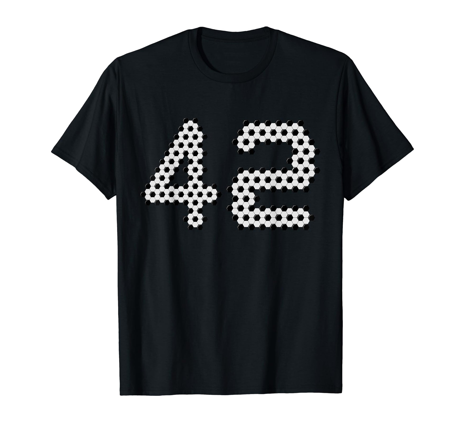 Fun 42Nd Birthday Soccer Themed 42 Year T-Shirt - Minimalist Print Unisex - T-Shirt, Sweatshirt, Hoodie