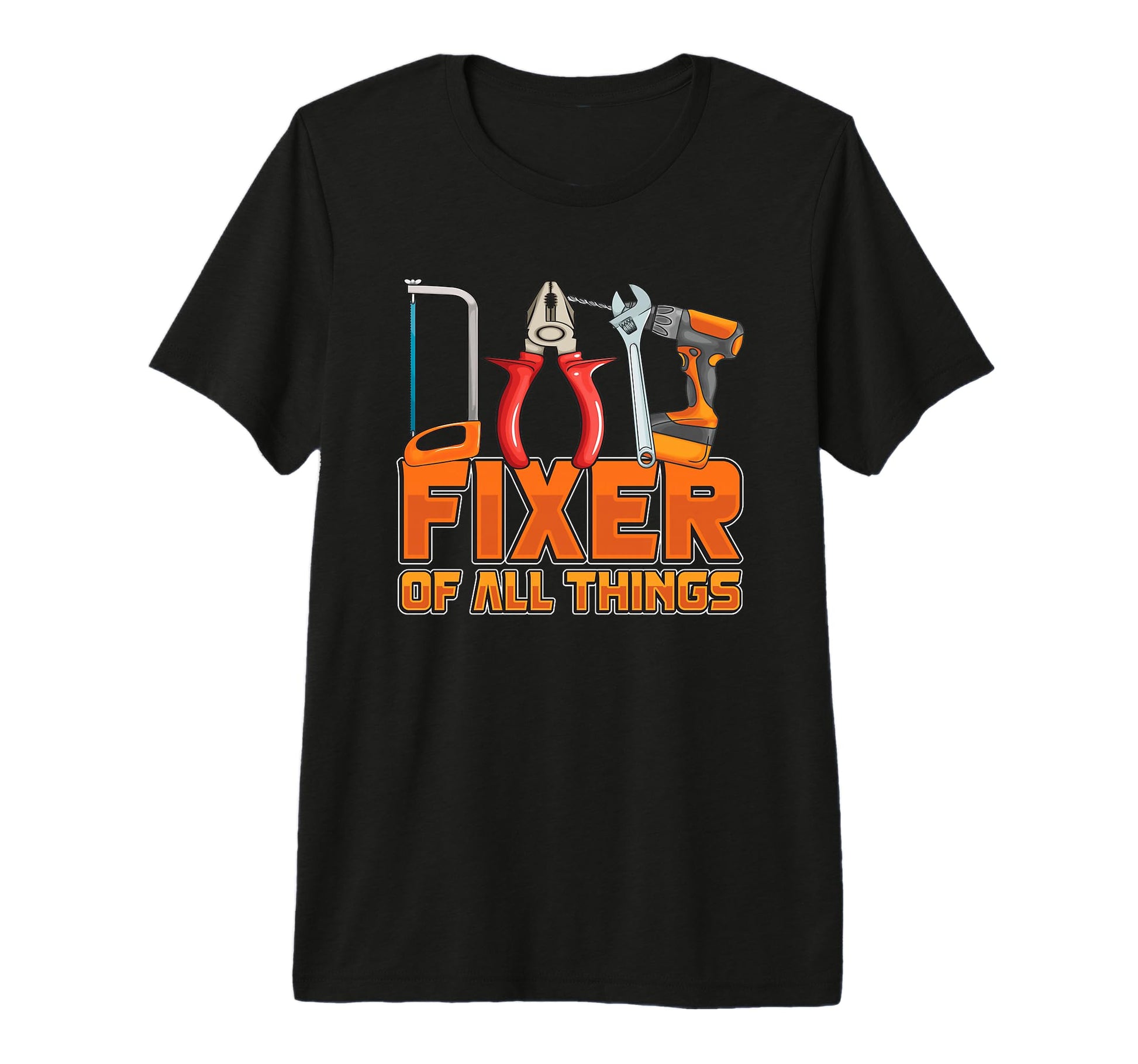 Mens Fixer All Things Handyman Repair Tools T-Shirt - Graphic Print Unisex - T-Shirt, Sweatshirt, Hoodie