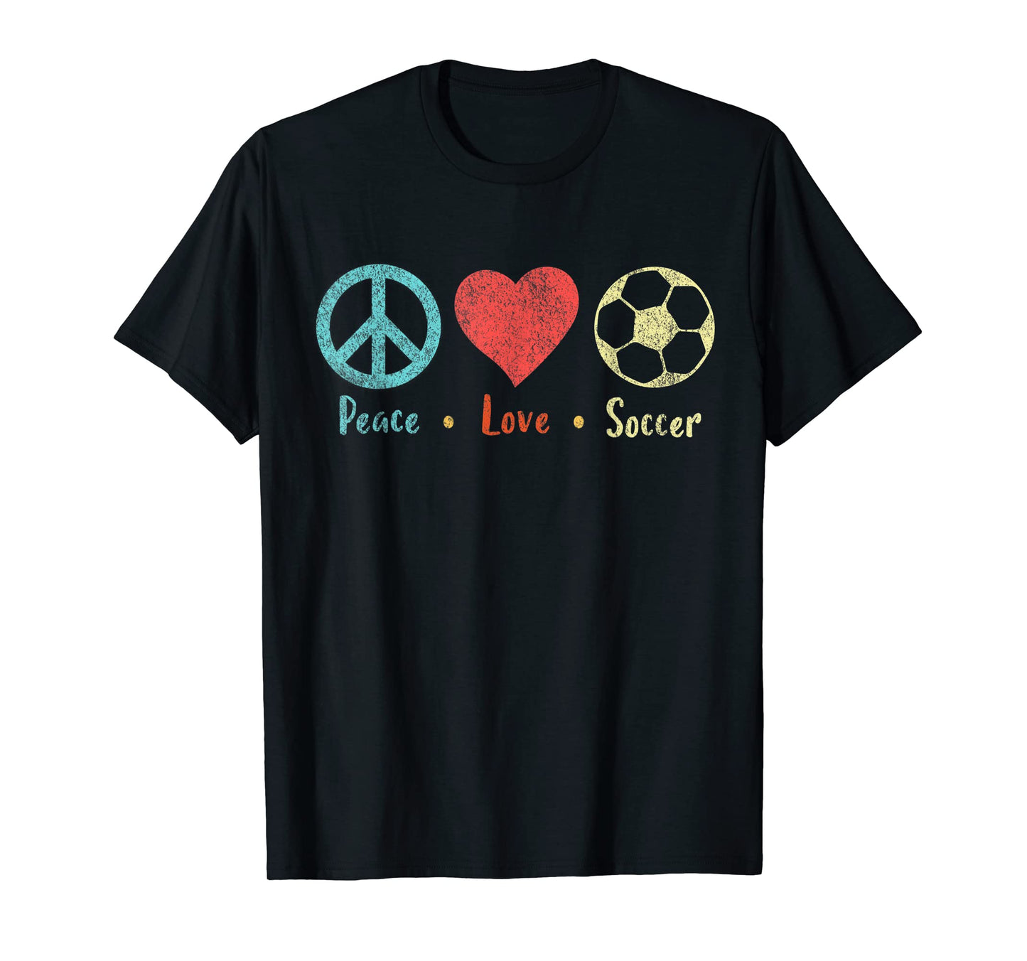 Peace Loe Soccer Soccer Player Soccer T-Shirt - Unique Graphic for Adults - T-Shirt, Sweatshirt, Hoodie