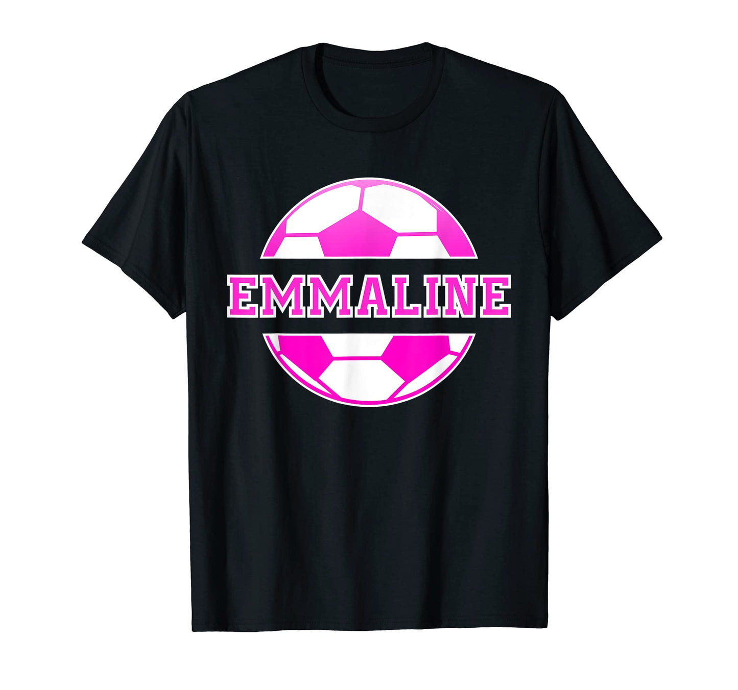 Emmaline Name Soccer Play Football T-Shirt - Casual Everyday Wear Unisex - T-Shirt, Sweatshirt, Hoodie